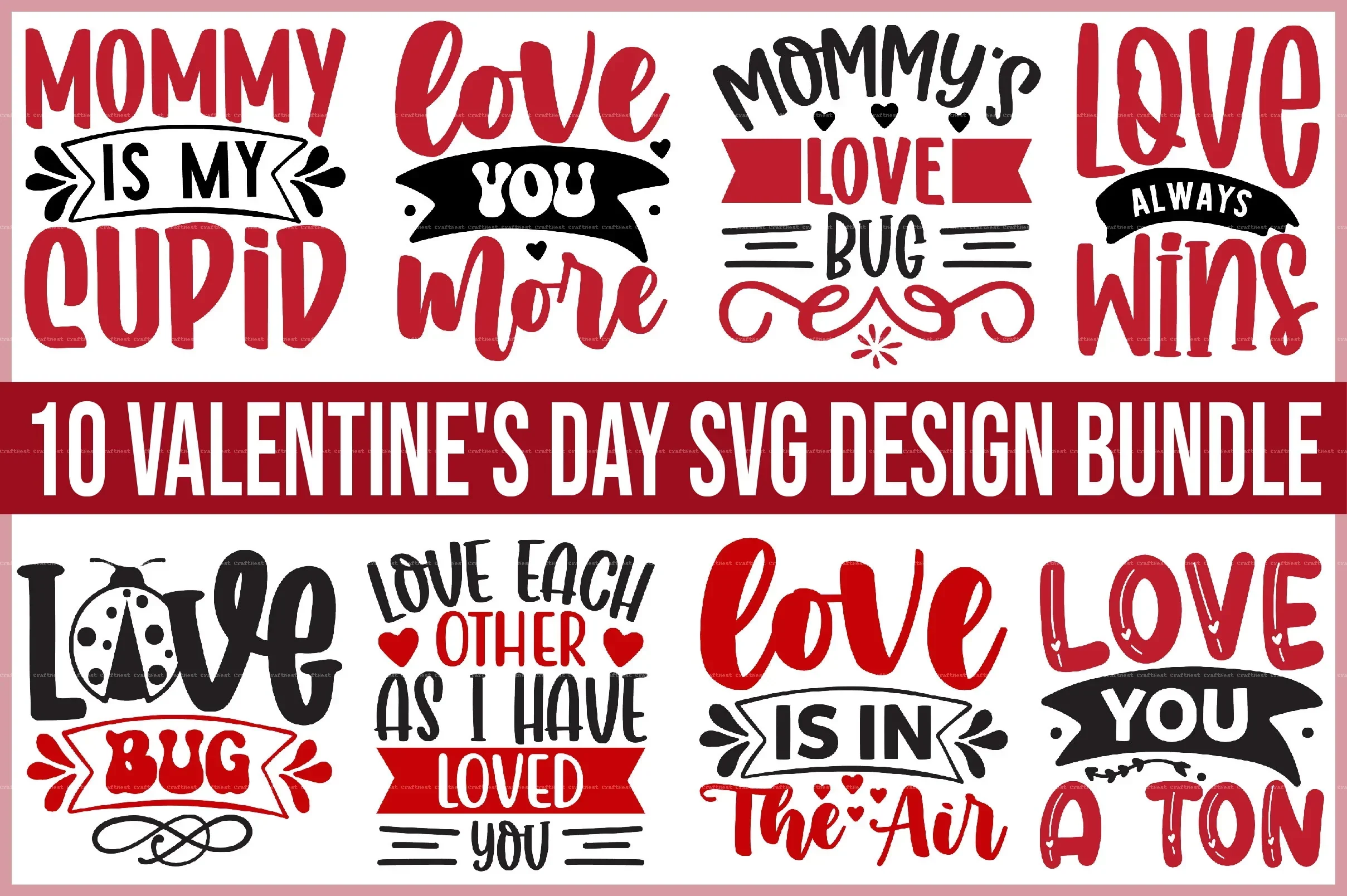 Valentine's Day SVG Design Bundle
