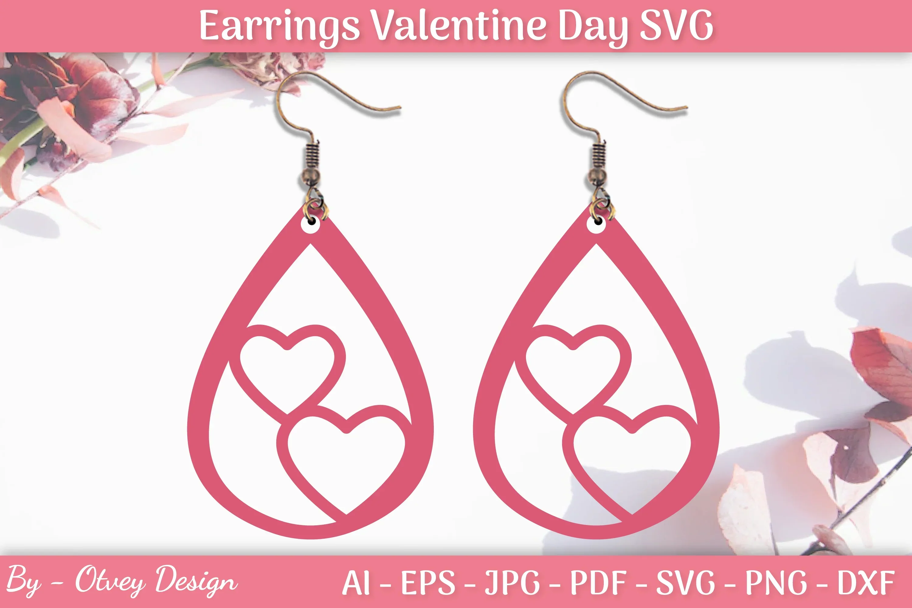 Valentine's Earrings SVG Bundle