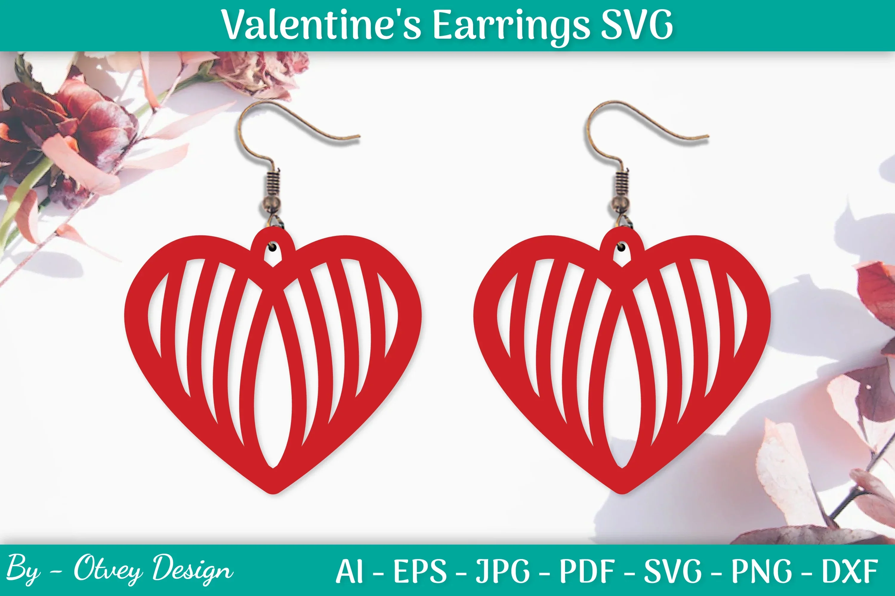 Valentine's Earrings SVG Bundle