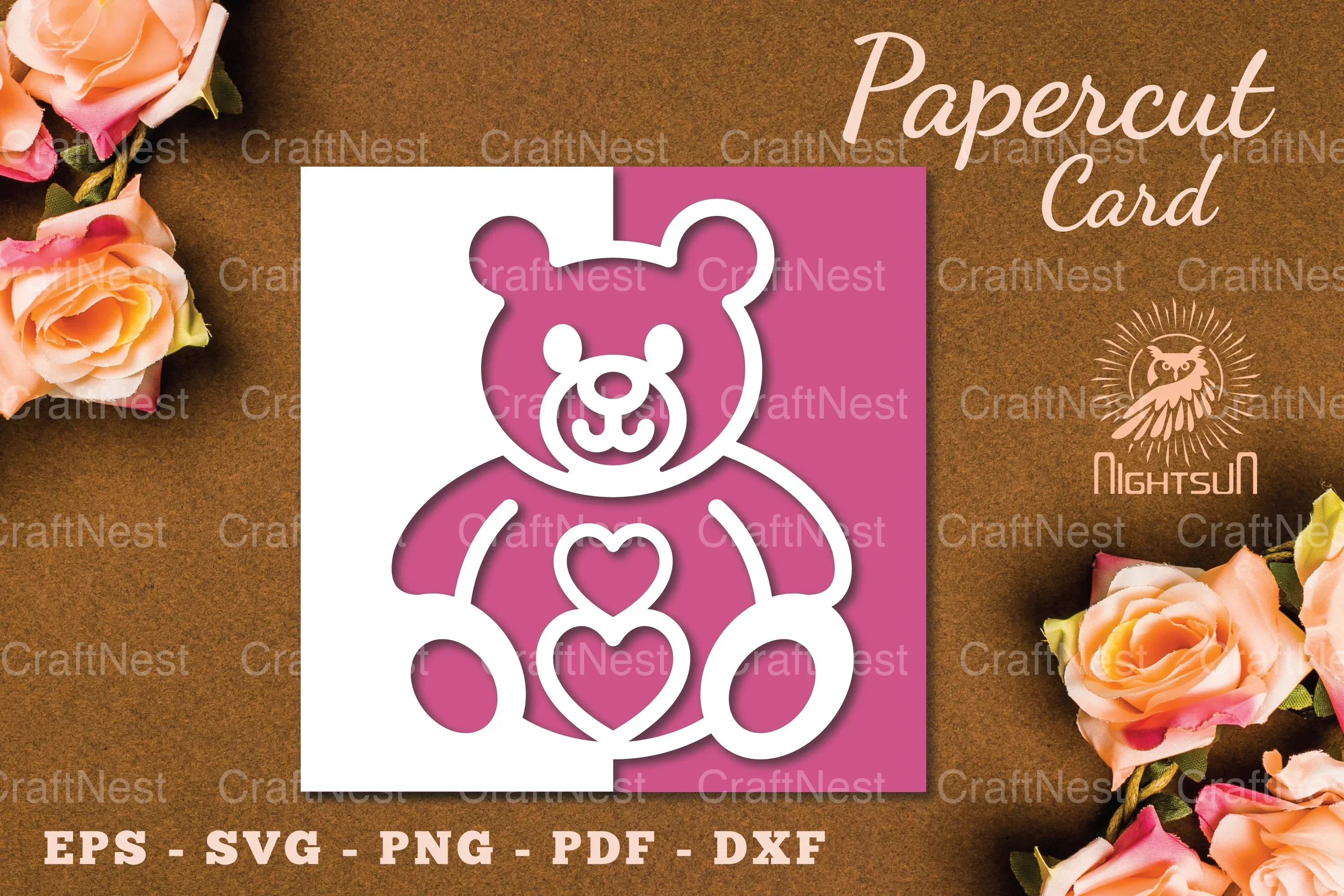 Valentine's Papercut Card SVG Bundle