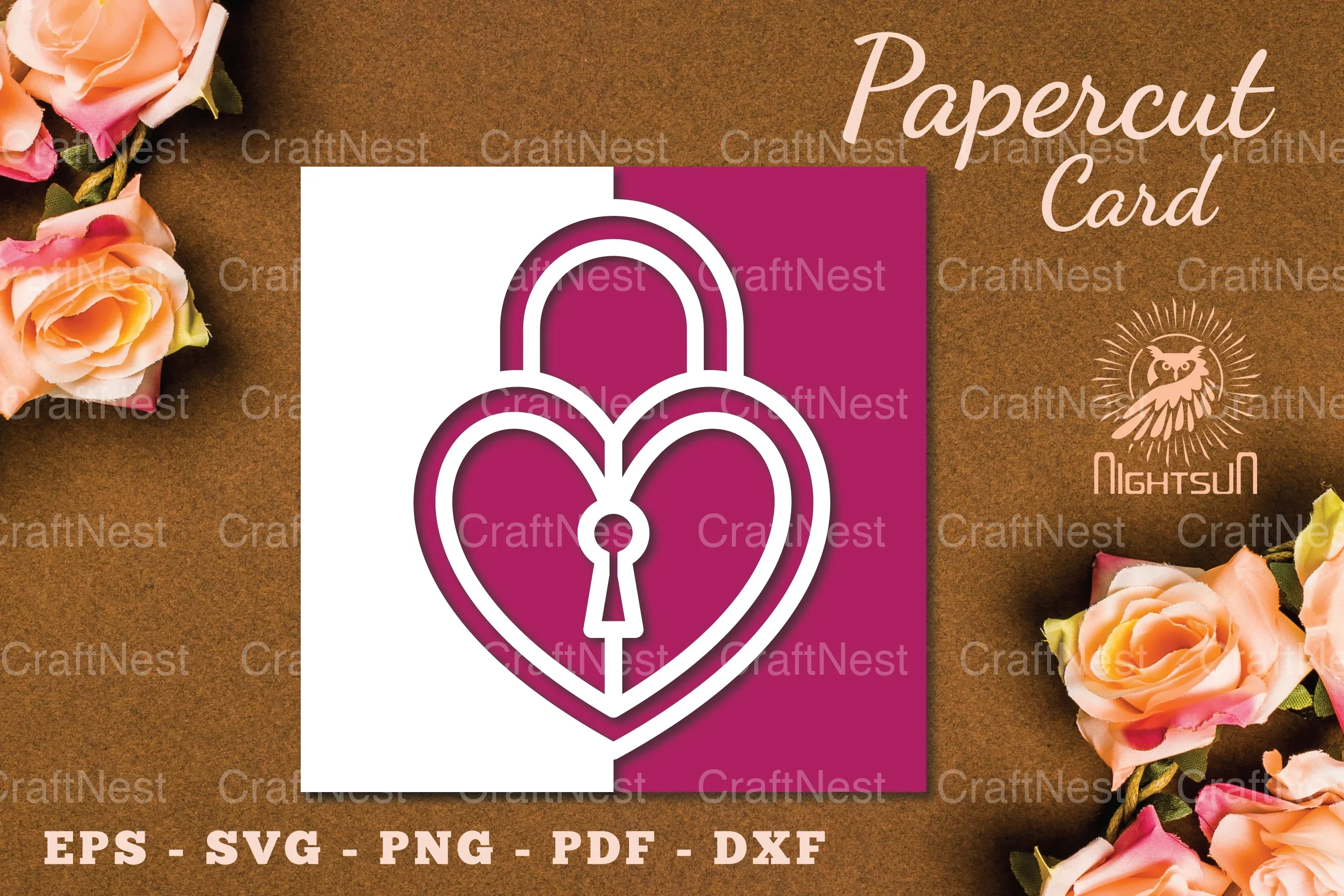 Valentine's Papercut Card SVG Bundle
