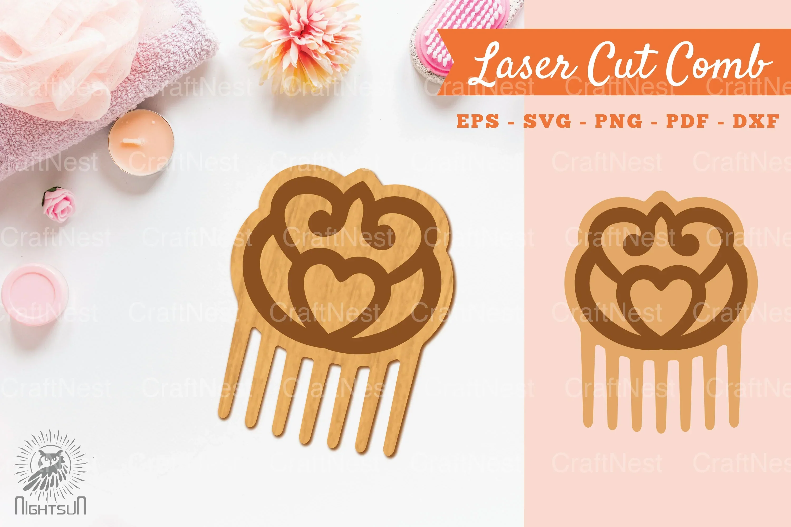 Victorian Laser Cut Comb SVG Bundle