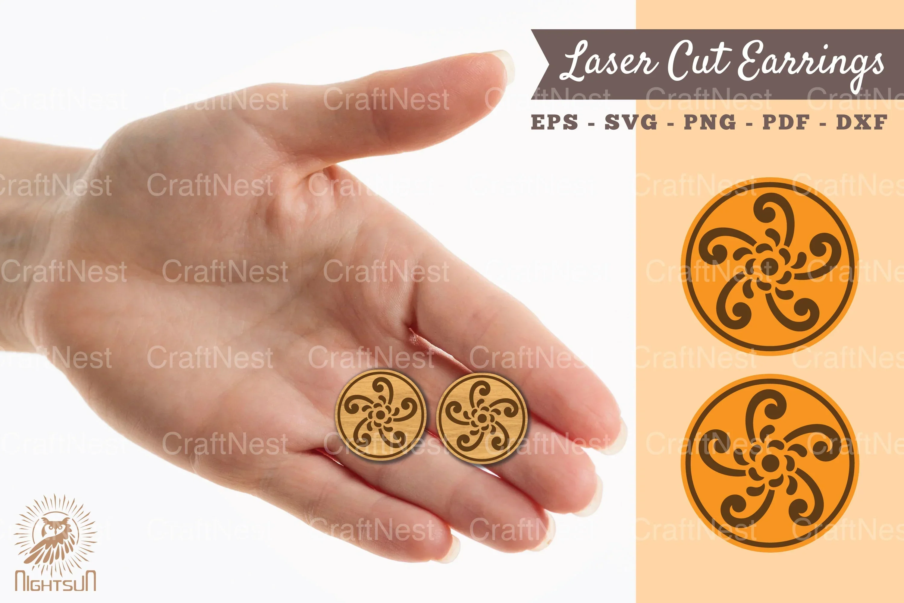 Victorian Laser Cut Earrings SVG Bundle