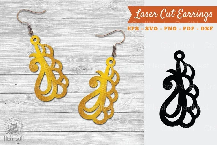 Victorian Laser Cut Earrings SVG Bundle