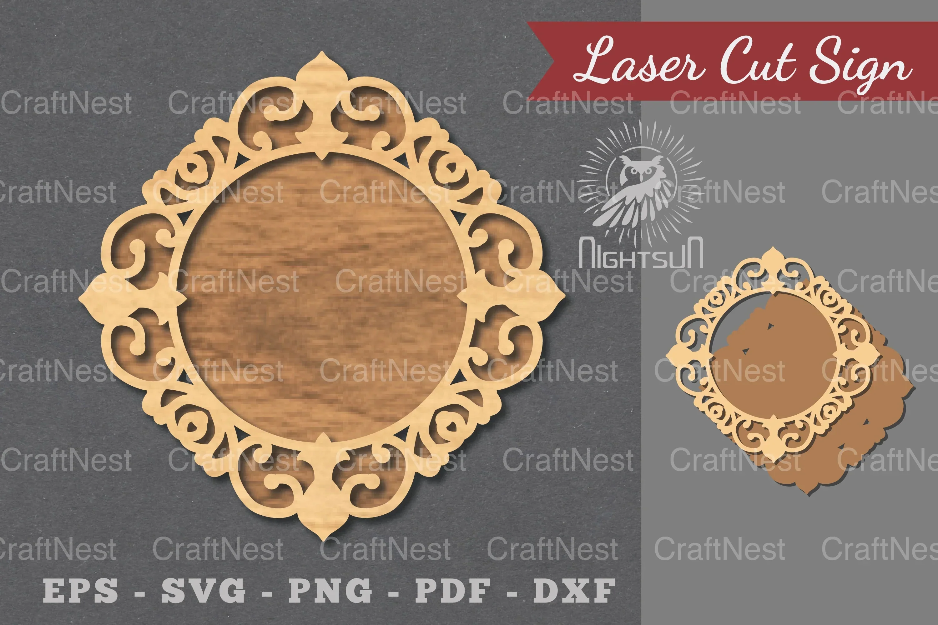 Victorian Laser Cut Sign Clipart Bundle