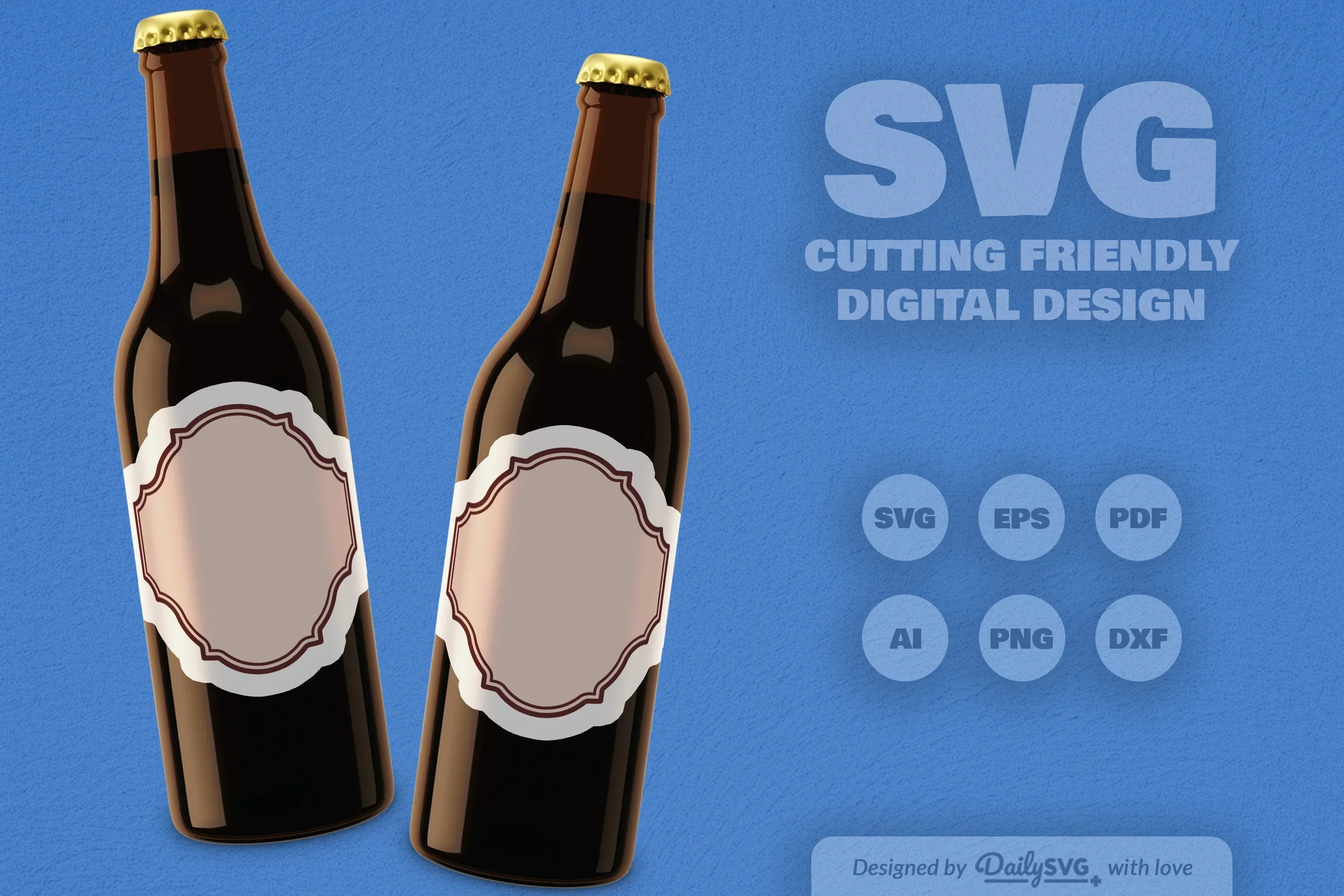Vintage Bottle Label SVG Bundle - Image 6