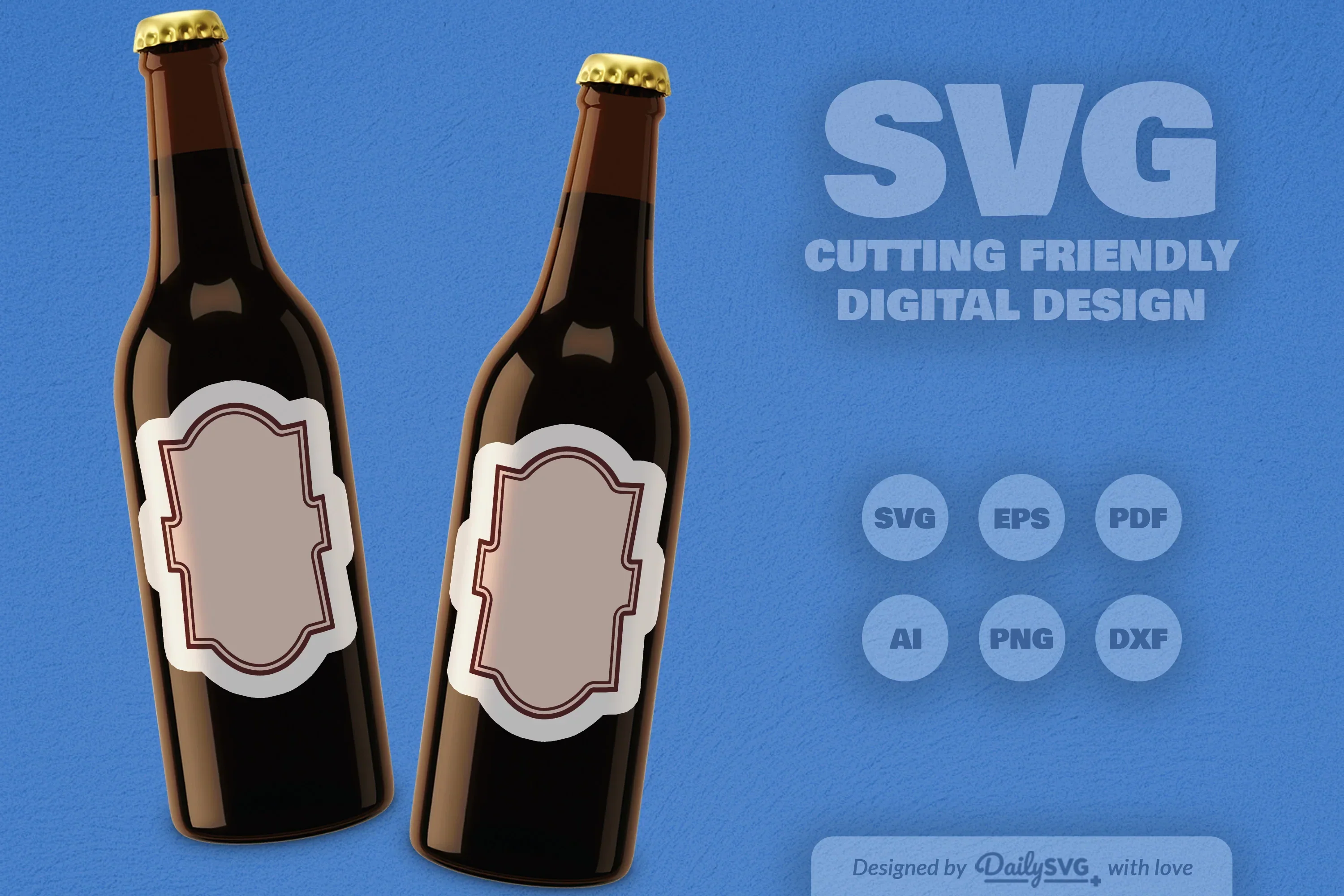 Vintage Bottle Label SVG Bundle - Image 6