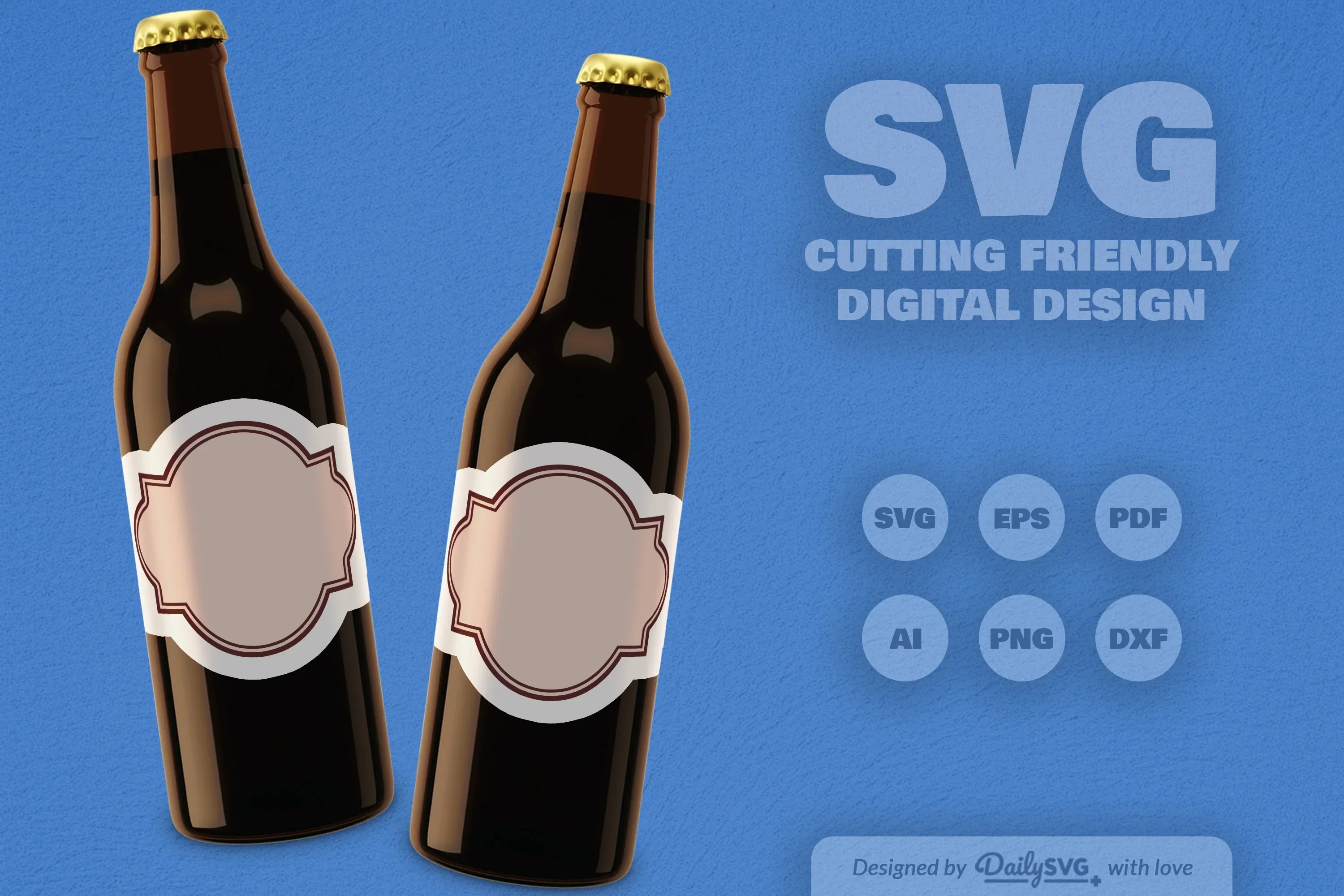 Vintage Bottle Label SVG Bundle - Image 5