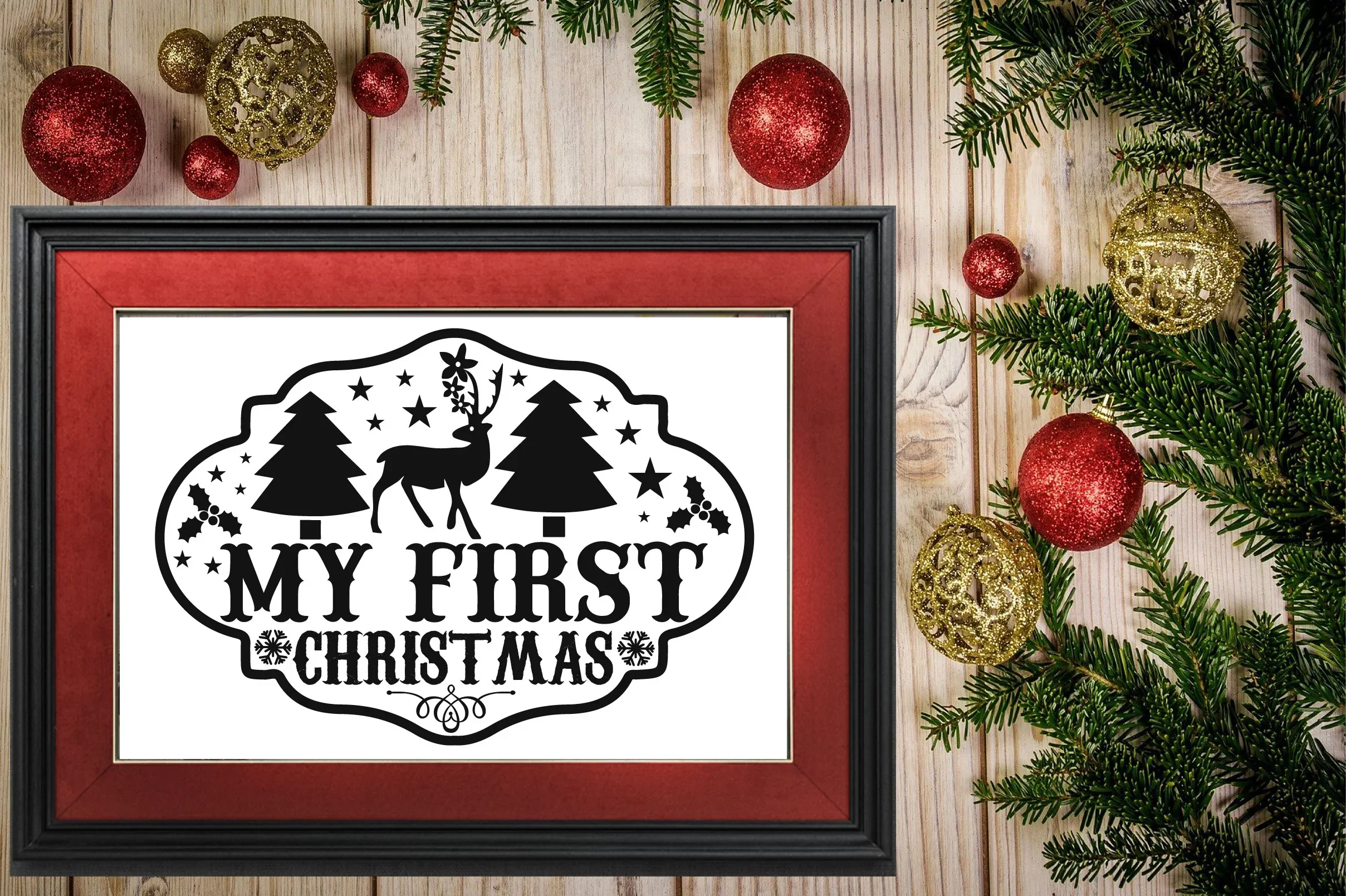 Vintage Christmas Sign SVG Bundle - Image 3