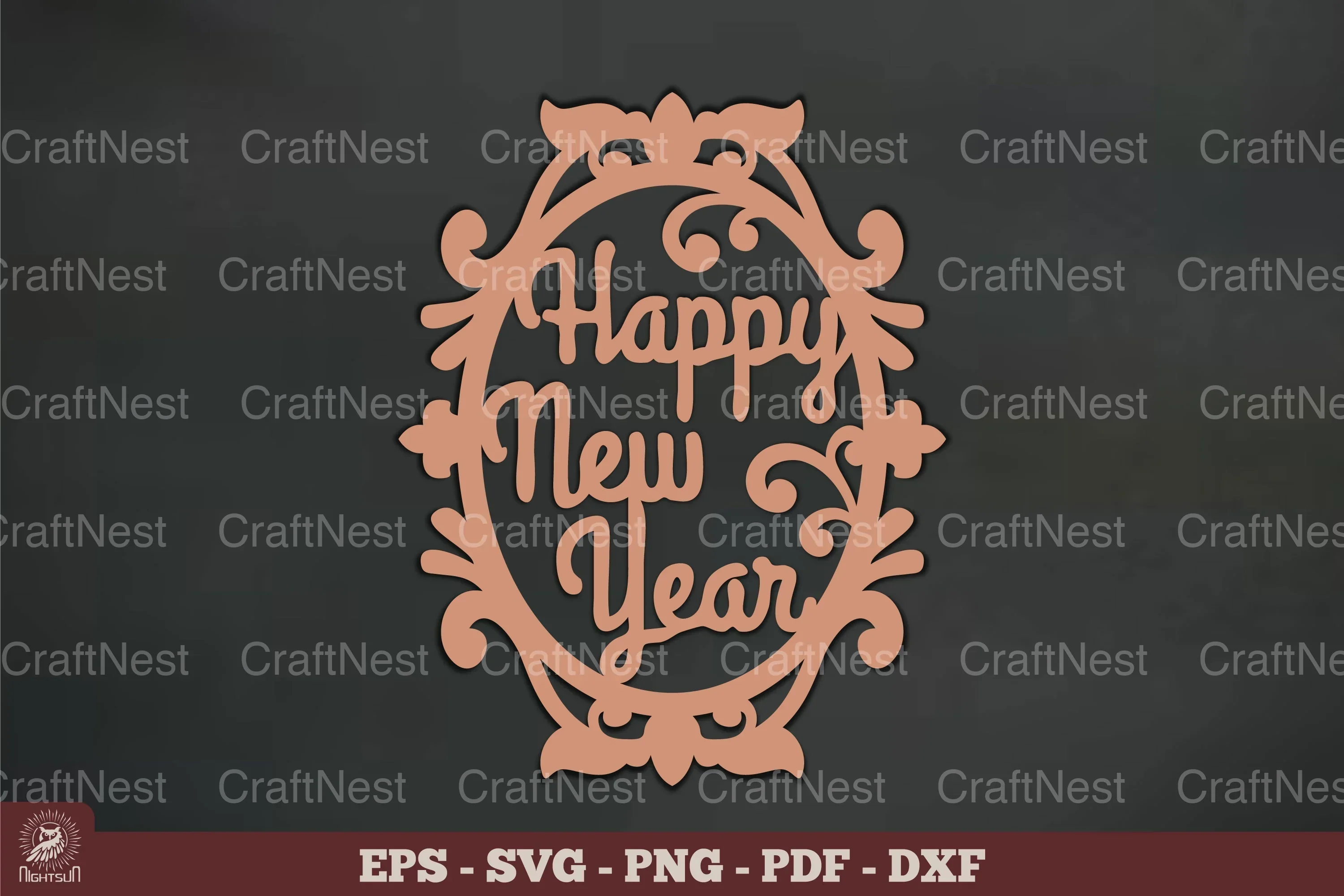 Vintage Happy New Year SVG Bundle