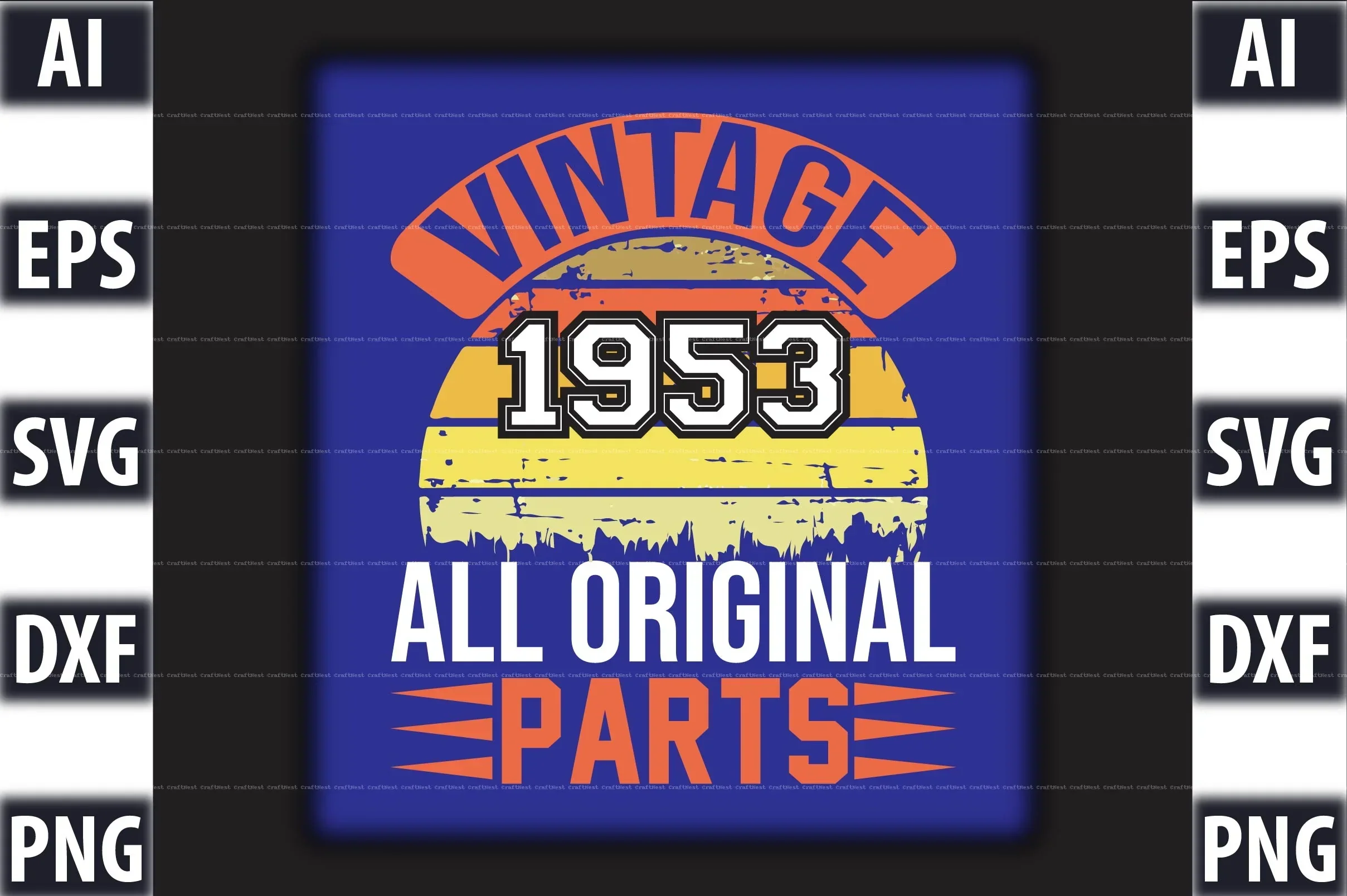 Vintage T-Shirt Design SVG Bundle - Image 14