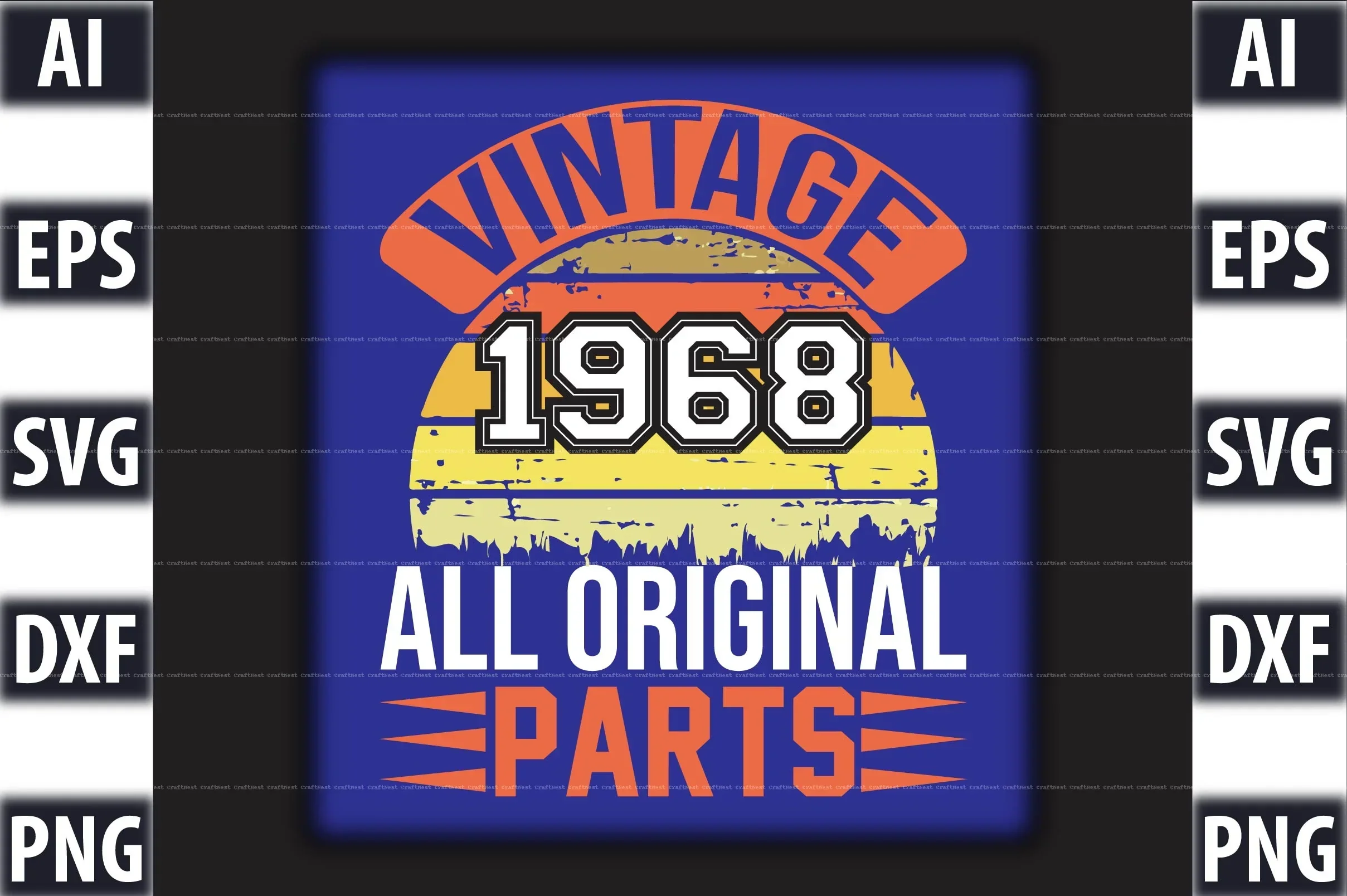 Vintage T-Shirt Design SVG Bundle - Image 2
