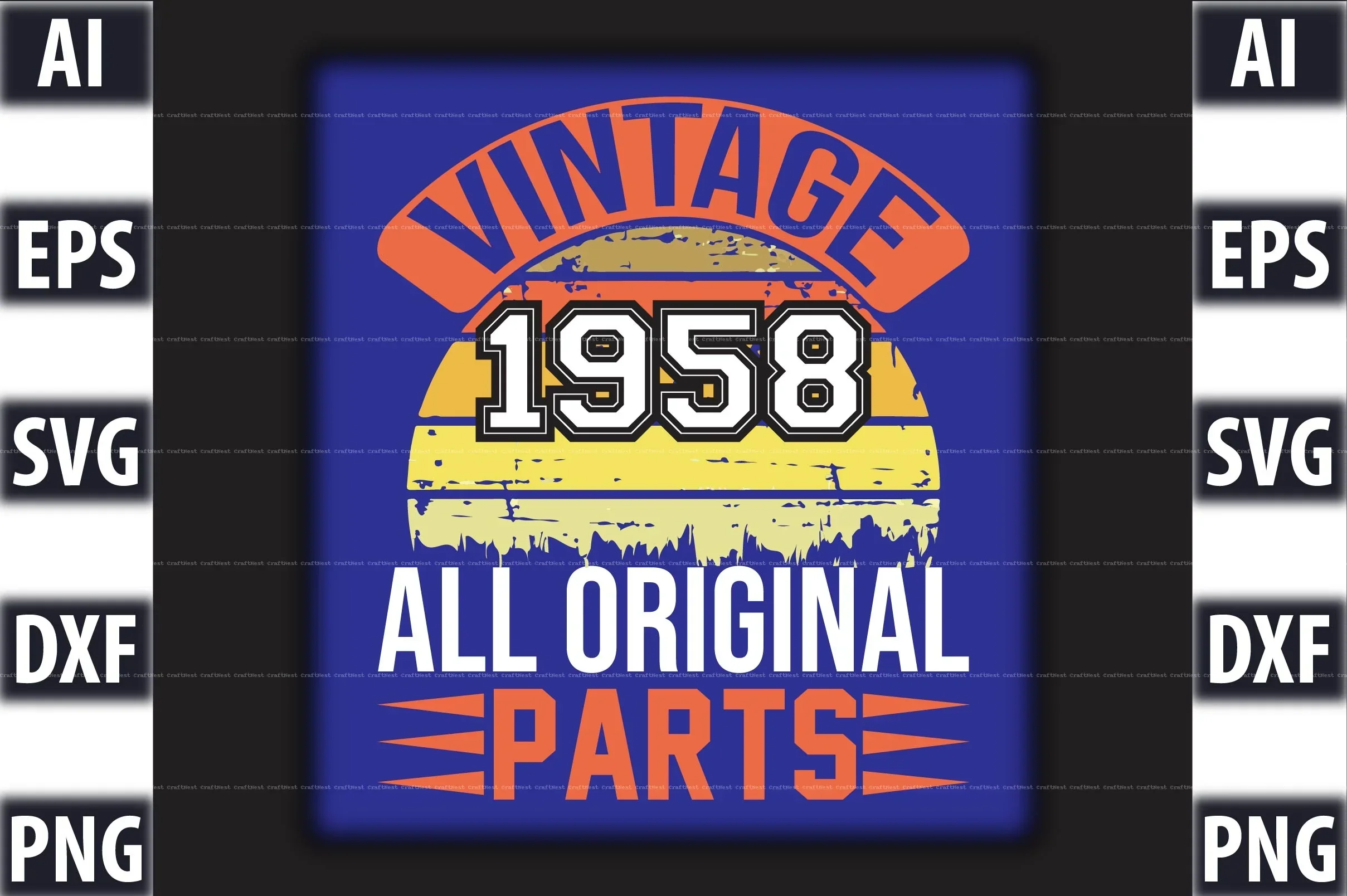 Vintage T-Shirt Design SVG Bundle - Image 20