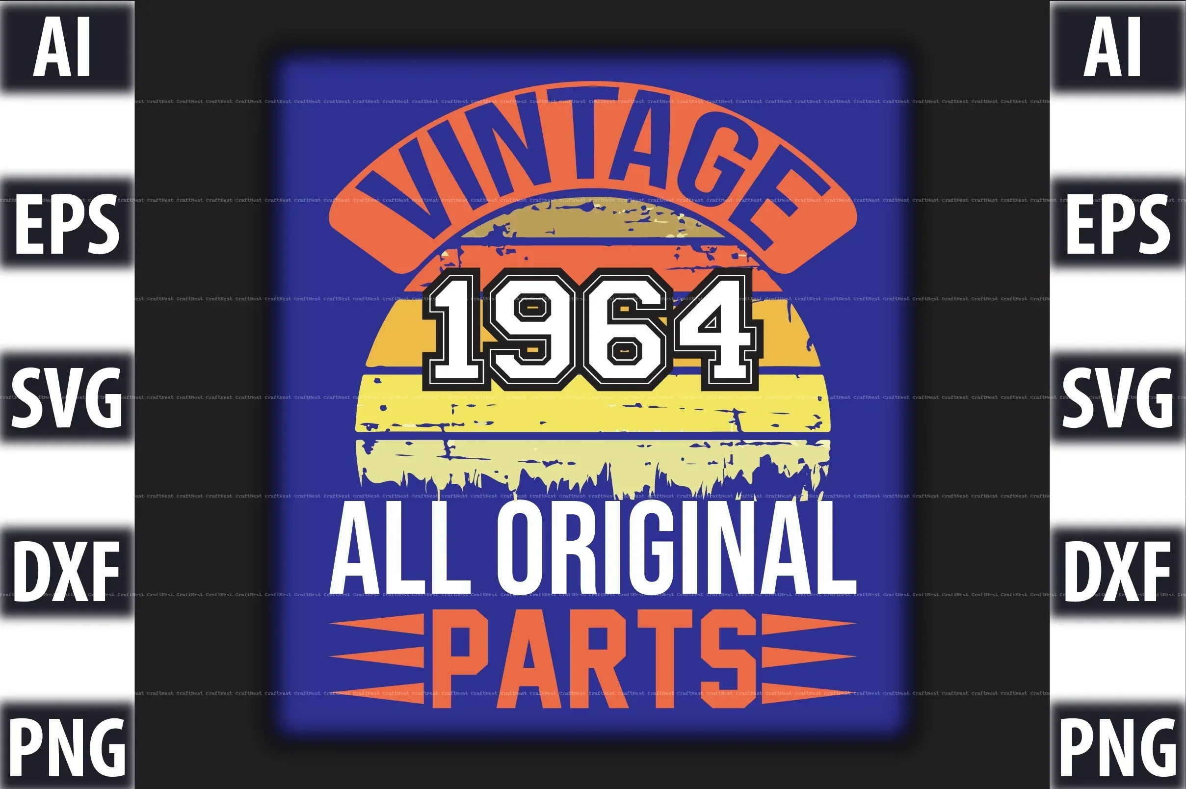 Vintage T-Shirt Design SVG Bundle - Image 5