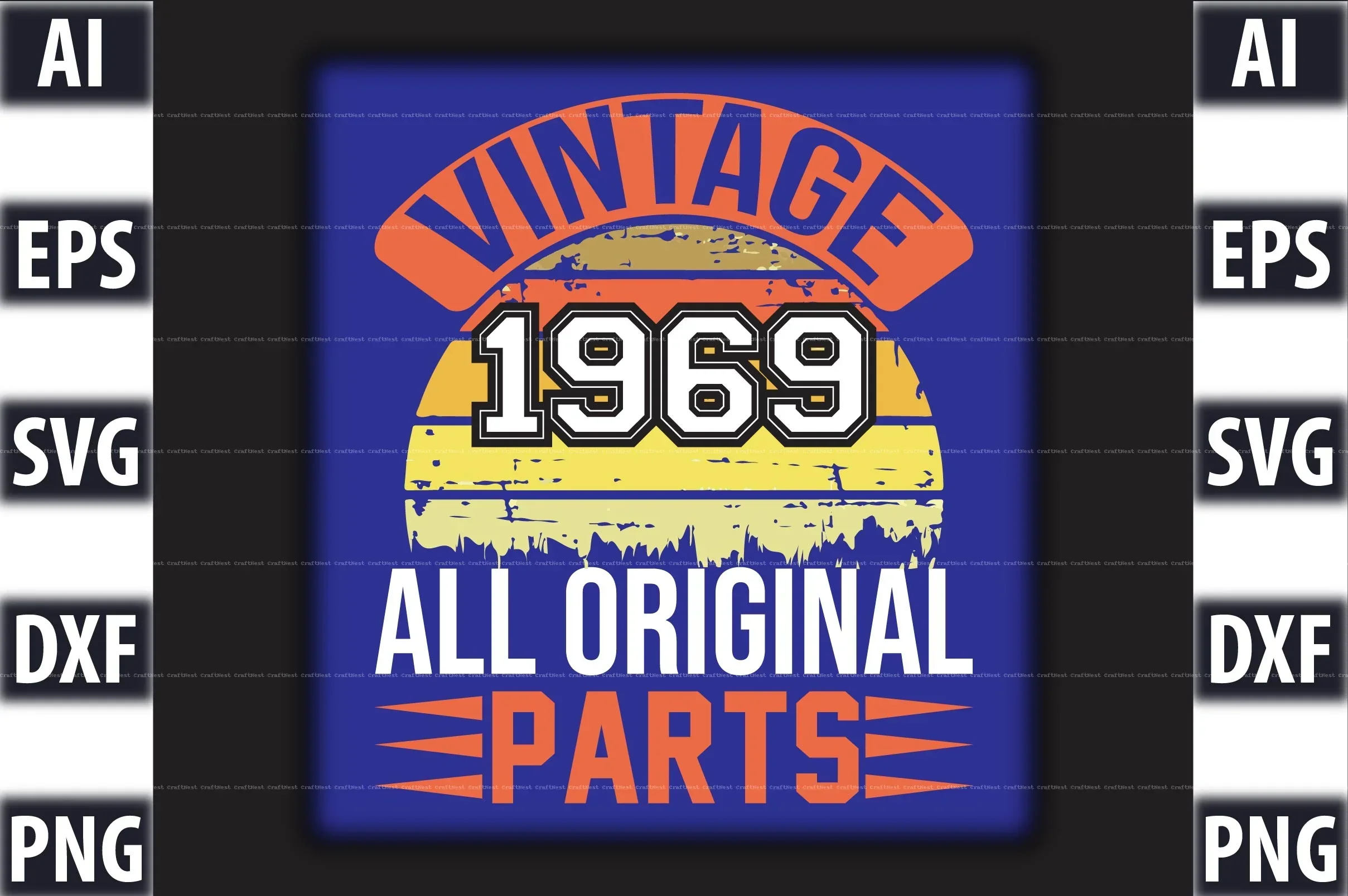 Vintage T-Shirt Design SVG Bundle - Image 6