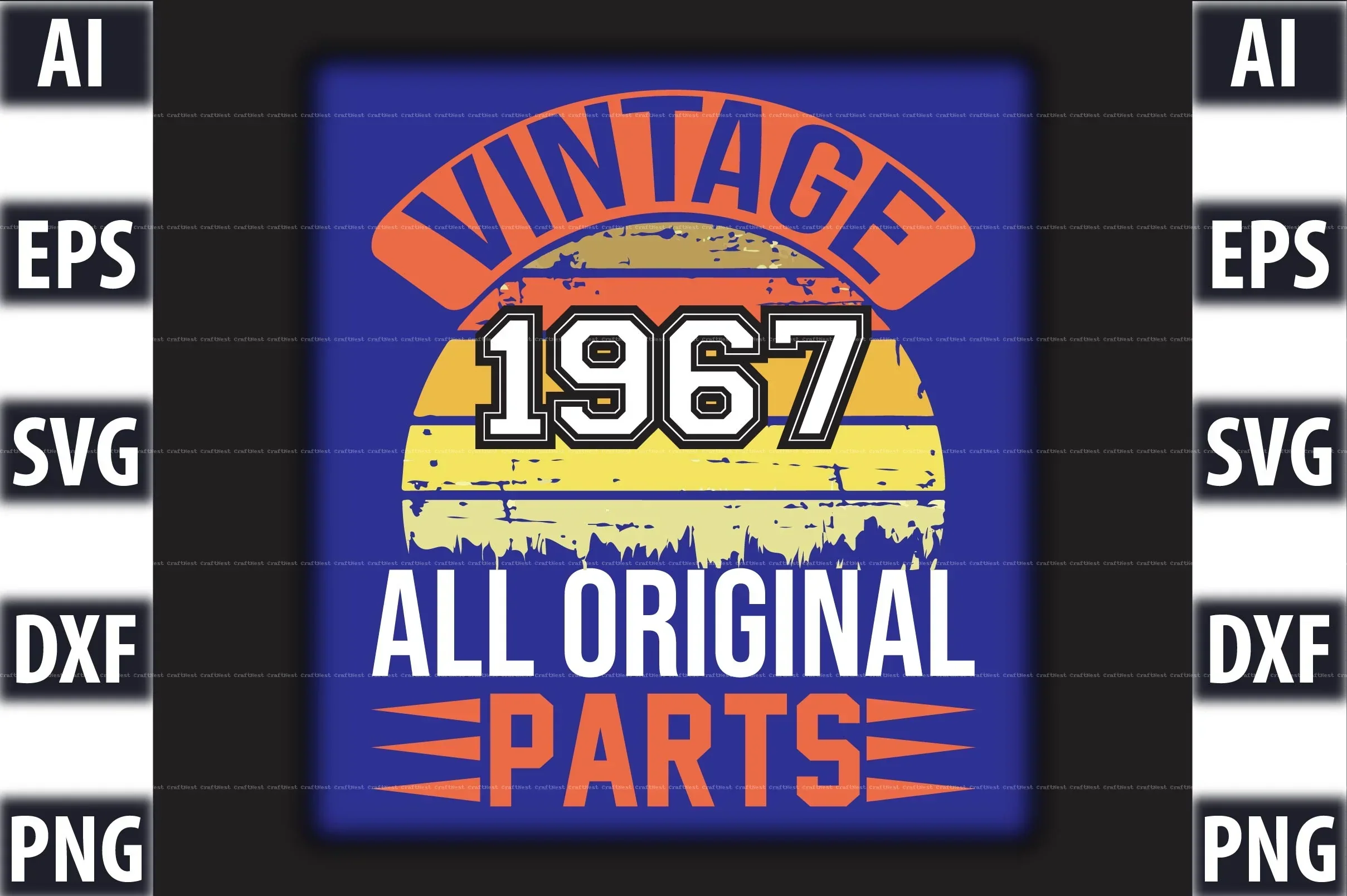 Vintage T-Shirt Design SVG Bundle - Image 7