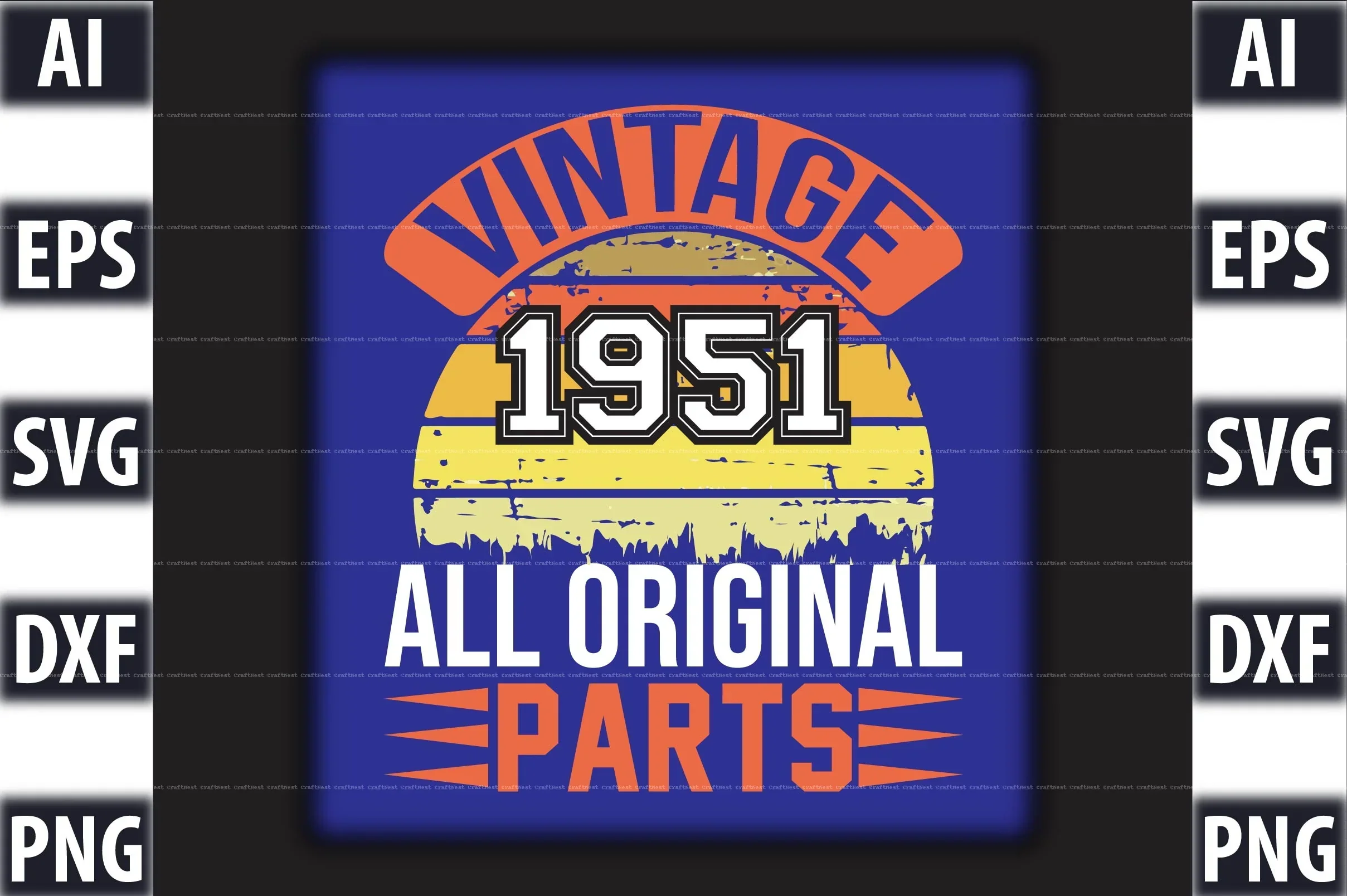 Vintage T-Shirt Design SVG Bundle - Image 9