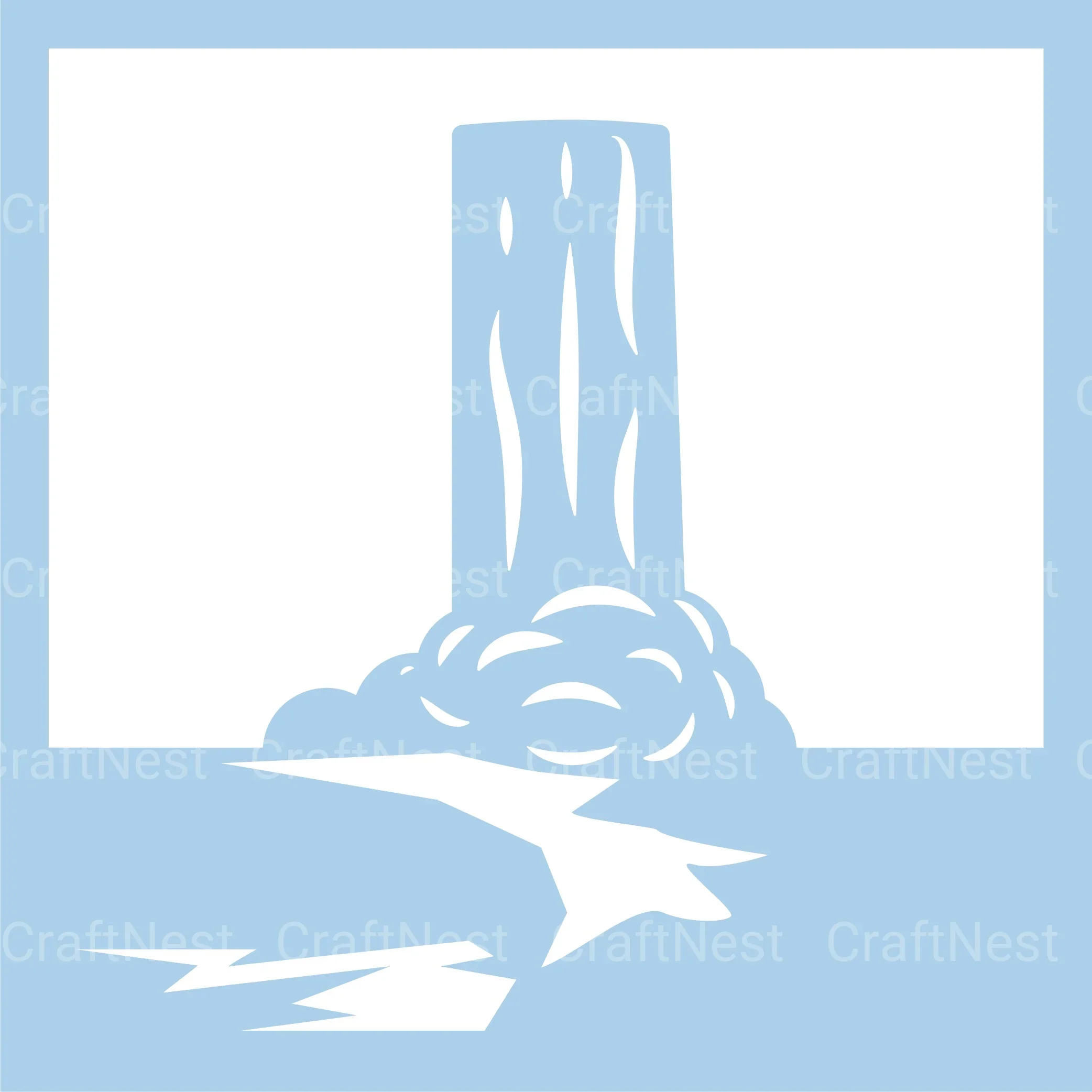 Waterfall 3D Layered Papercut SVG Bundle - Image 6