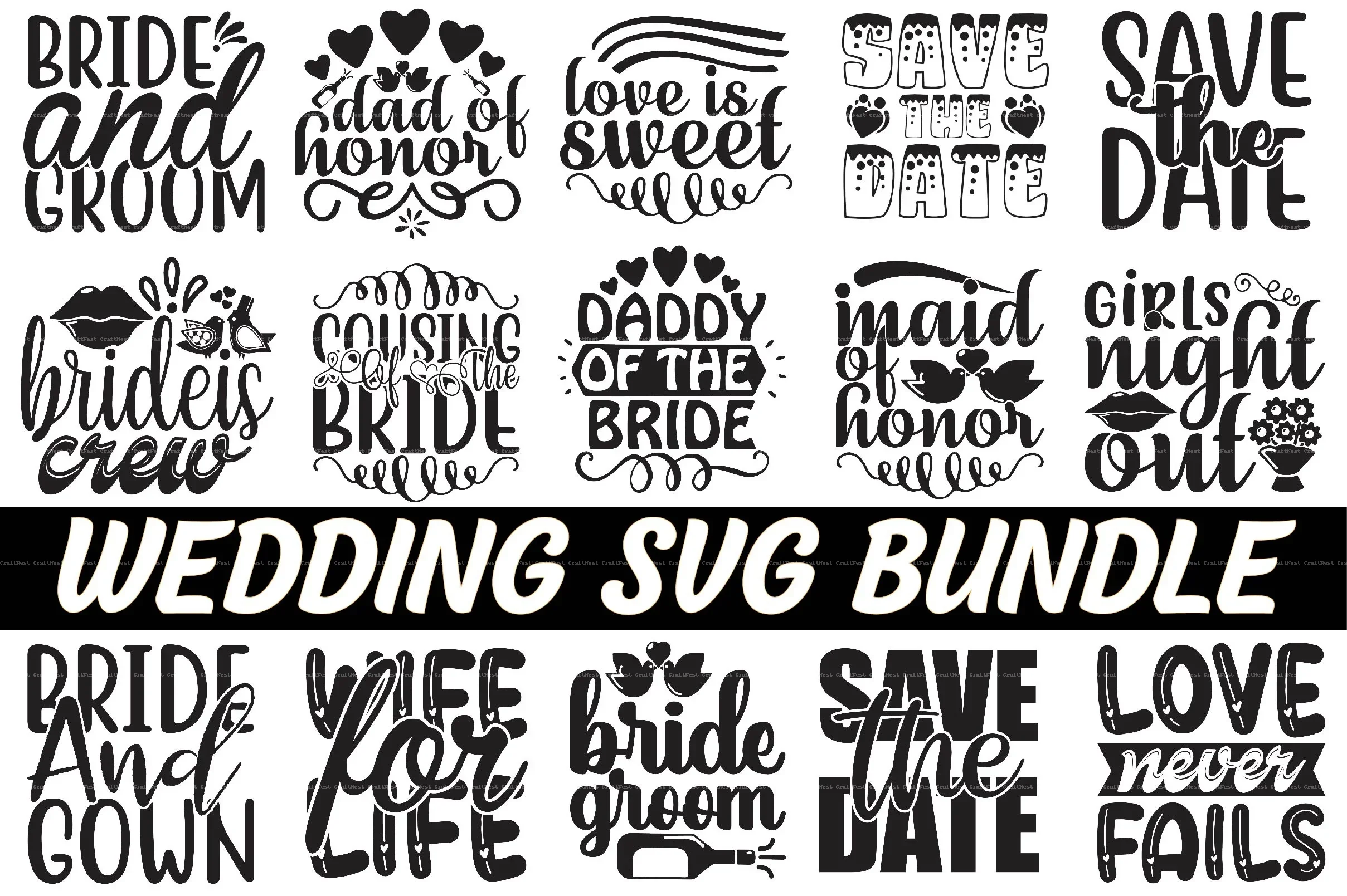 Wedding SVG Bundle