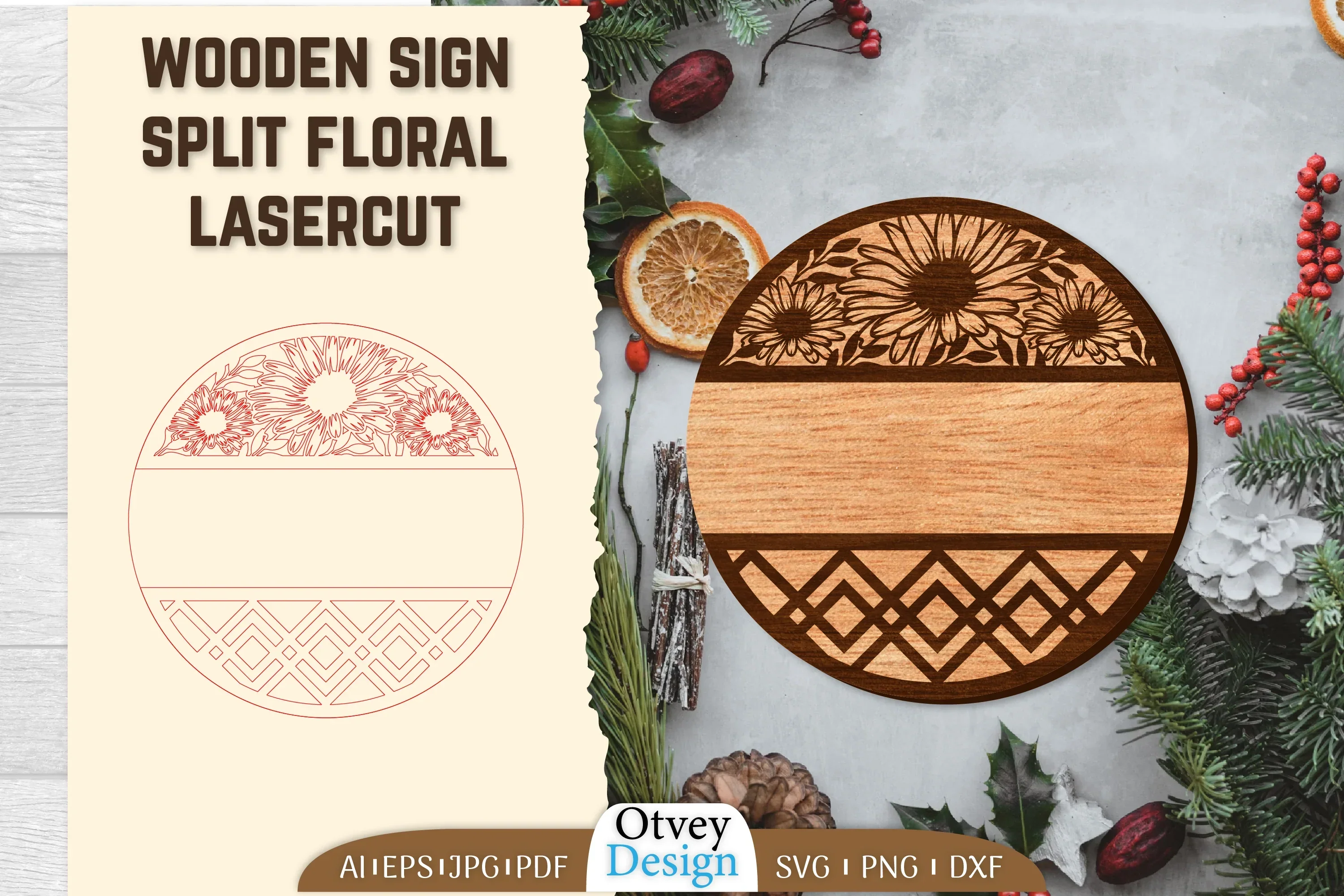 Welcome Ganging Wooden Sign Lasercut SVG Bundle