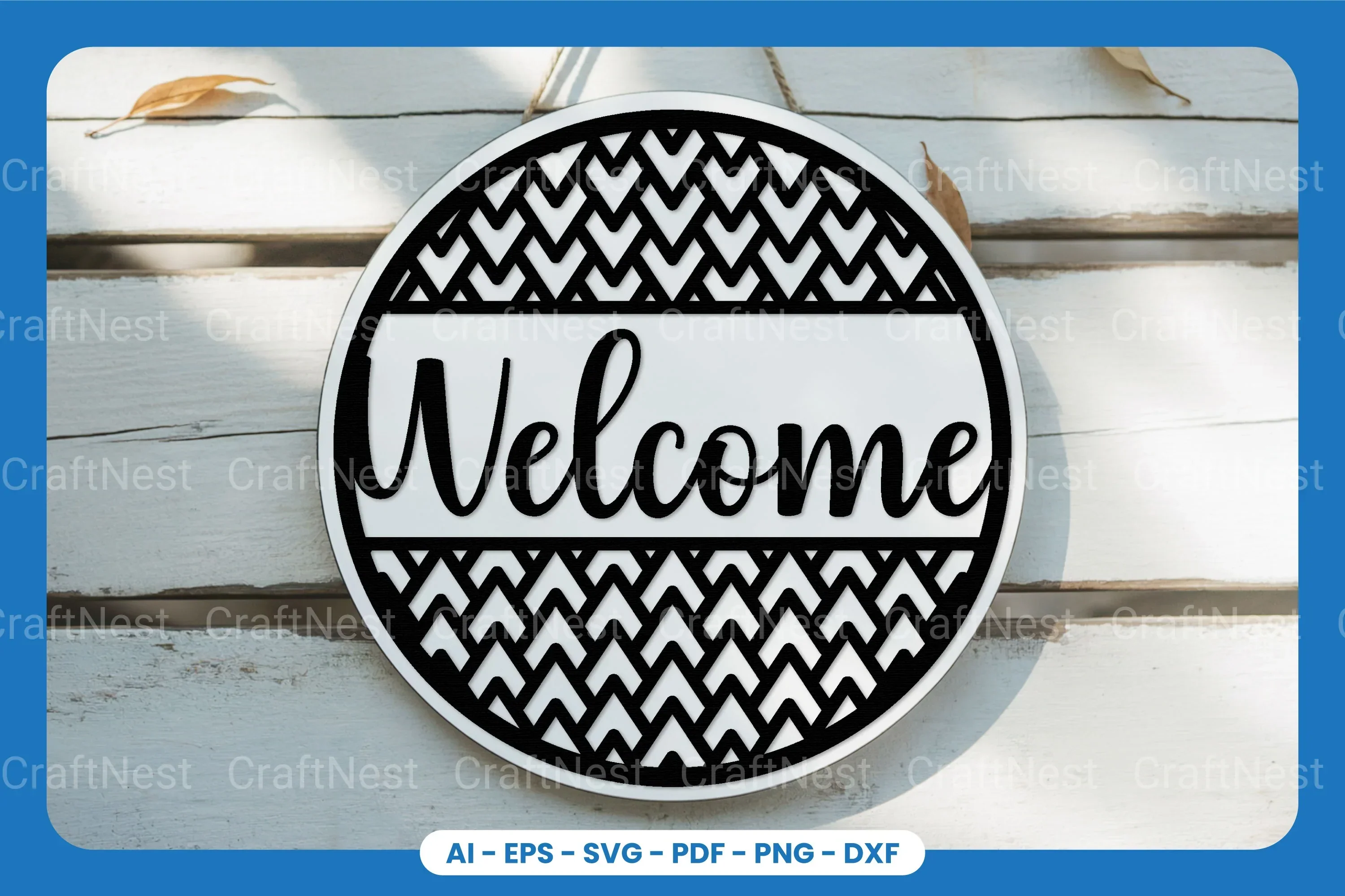 Welcome Sign Laser Cut SVG Bundle