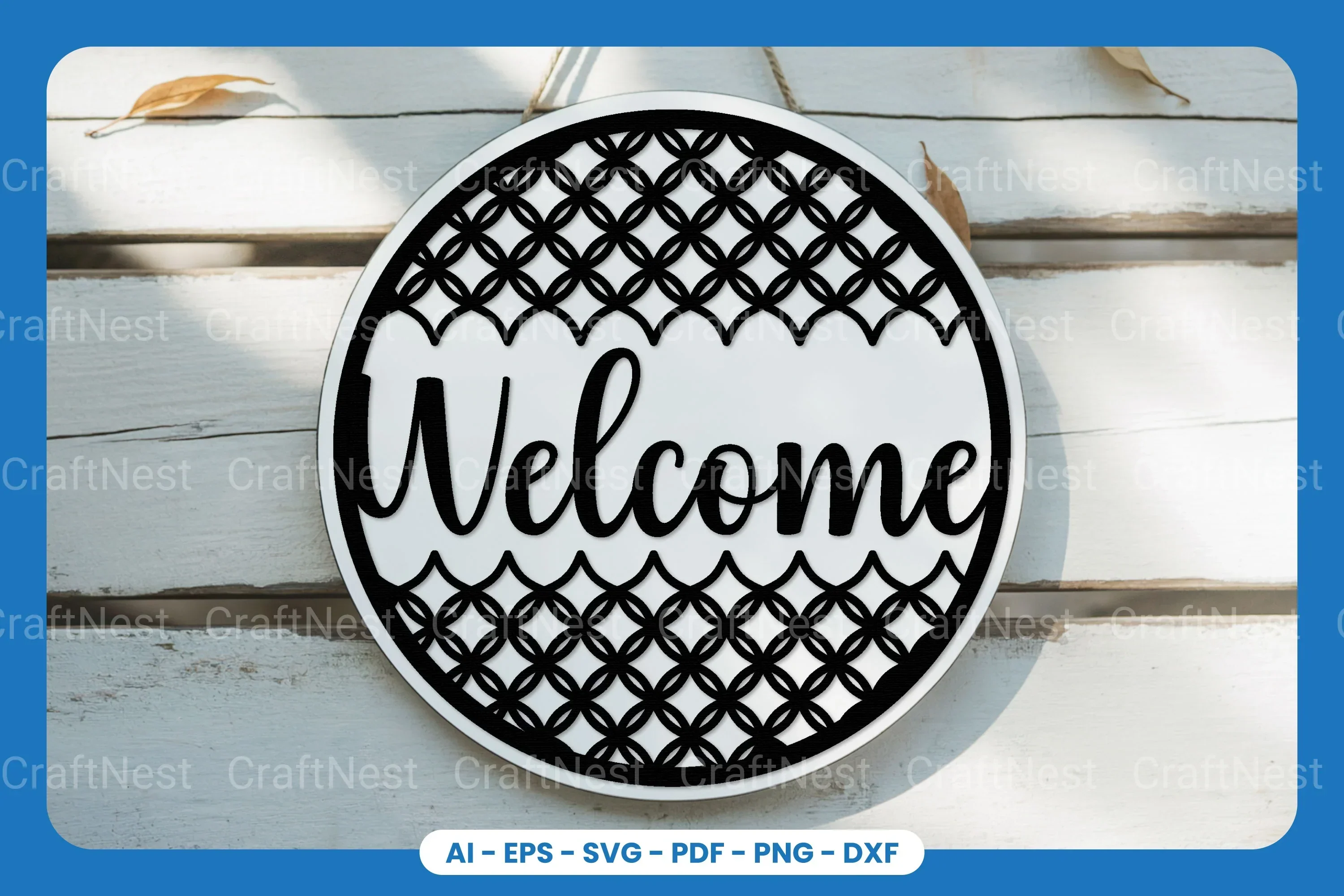 Welcome Sign Laser Cut SVG Bundle