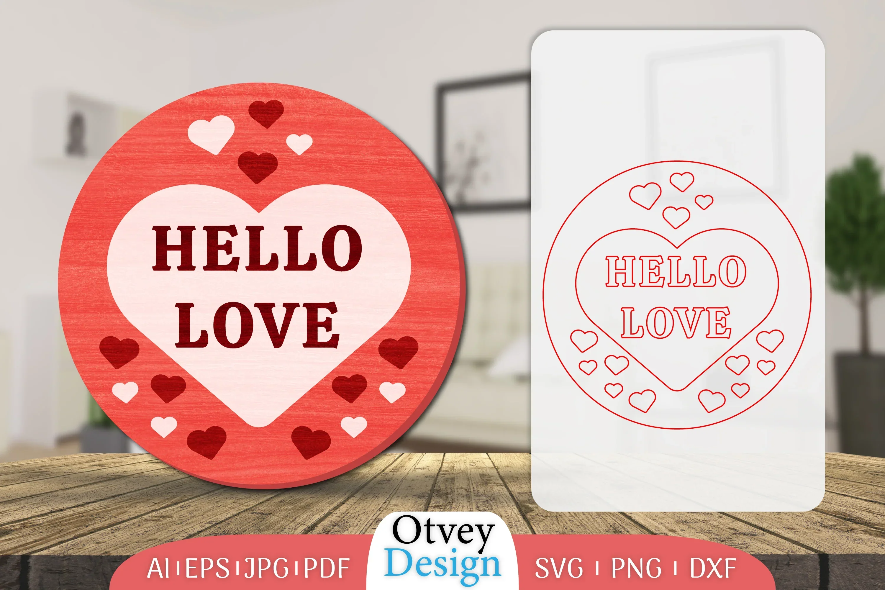 Welcome Sign Valentine Door Lasercut SVG Bundle