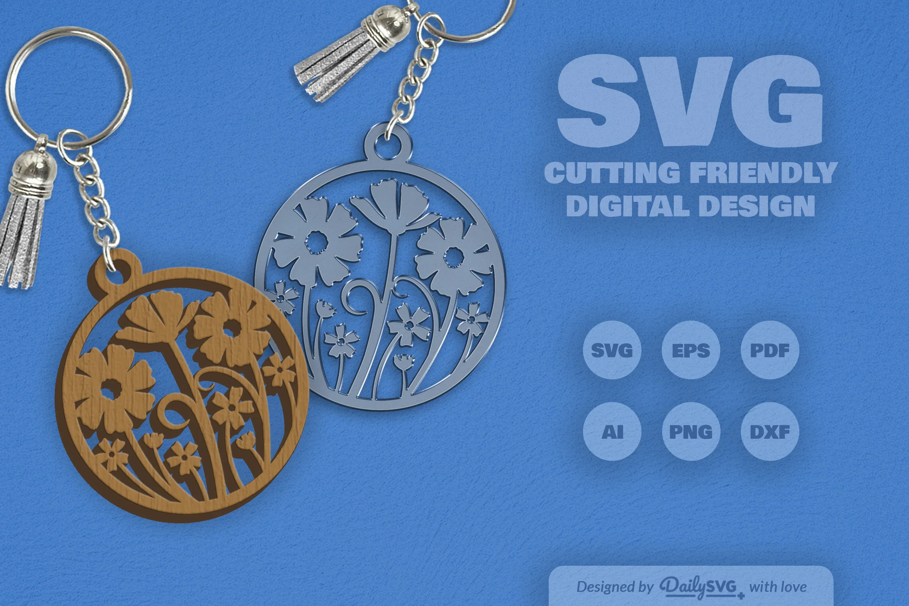 Wild Floral Round SVG Bundle - Image 2