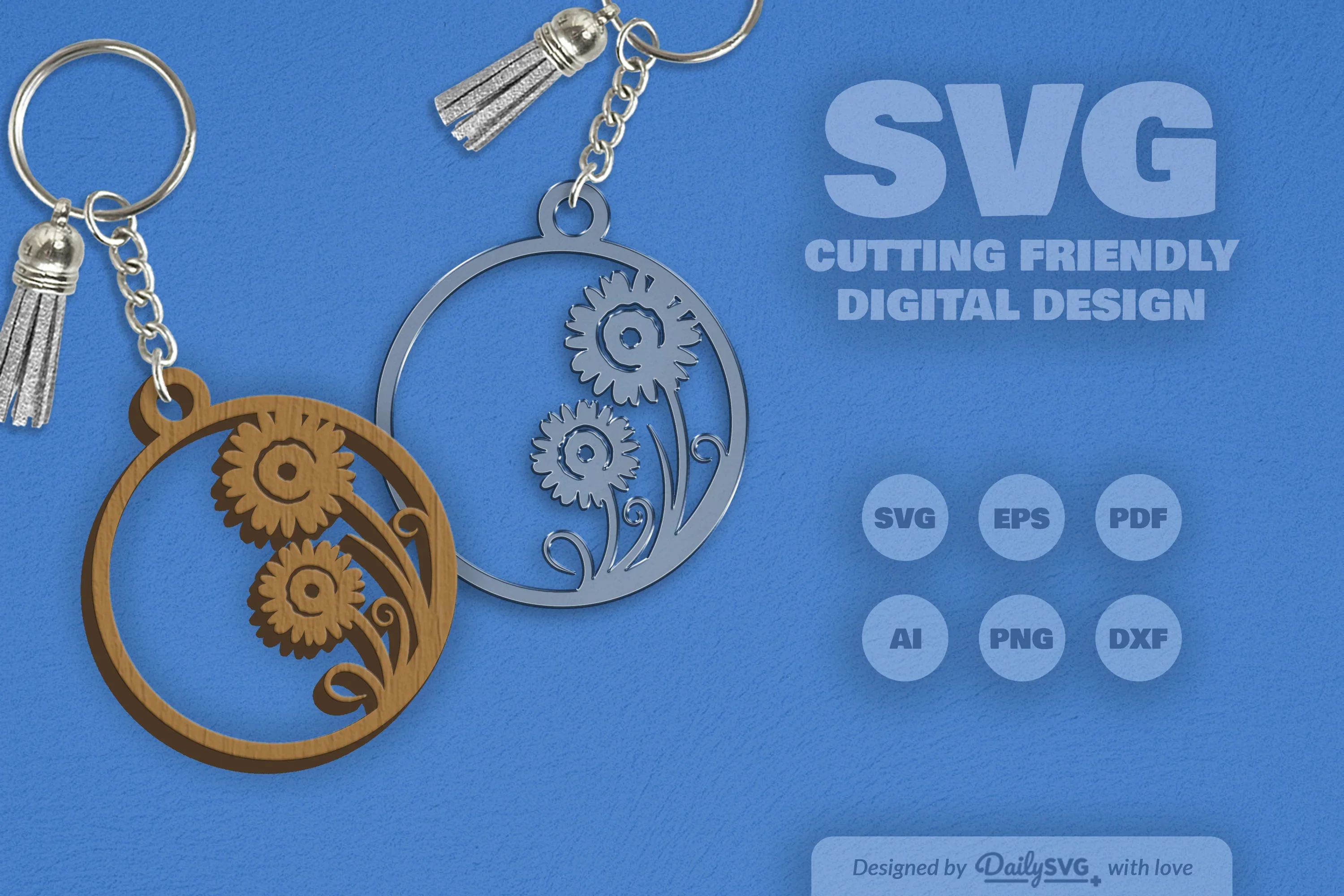 Wild Floral Round SVG Bundle - Image 2