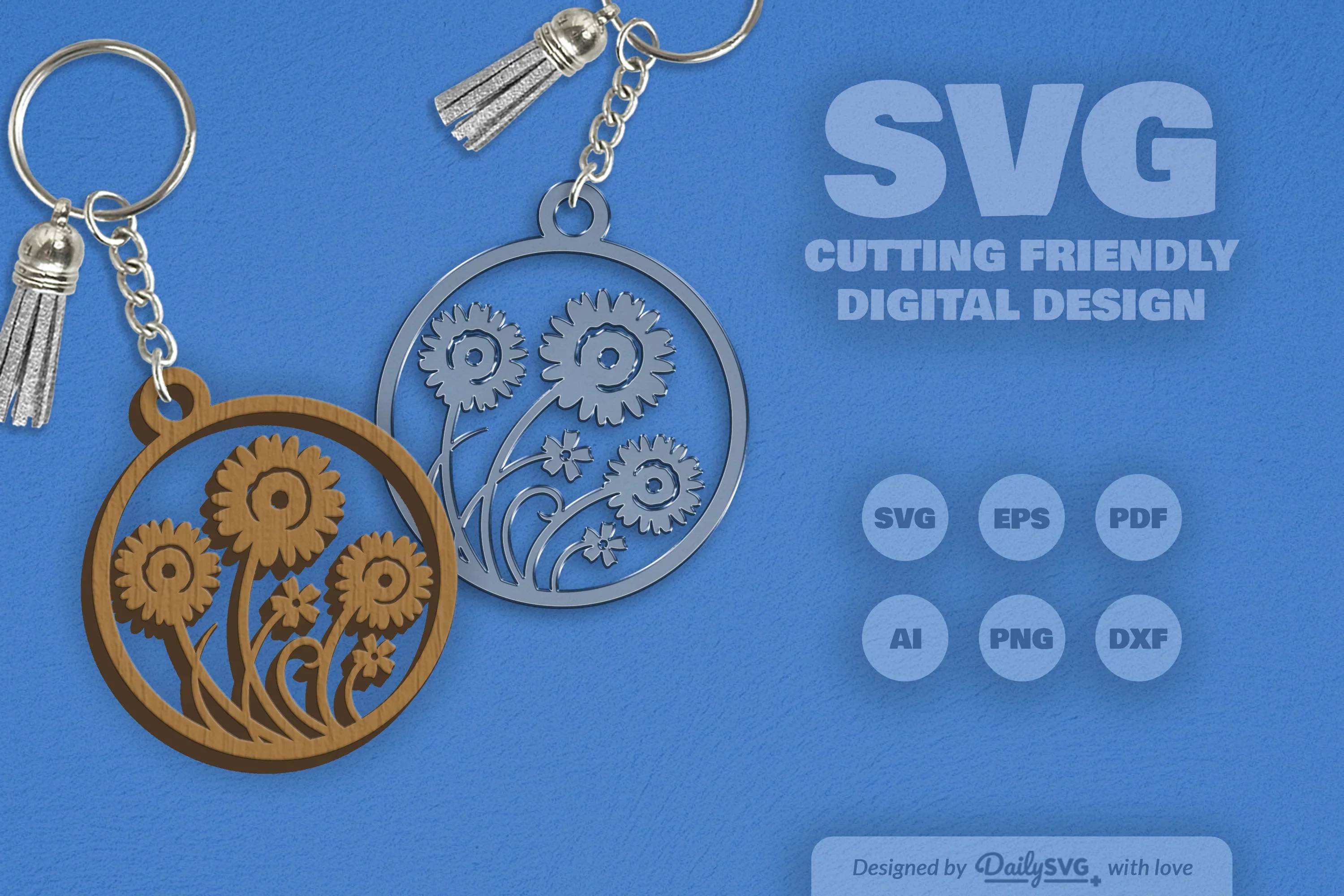 Wild Floral Round SVG Bundle - Image 2