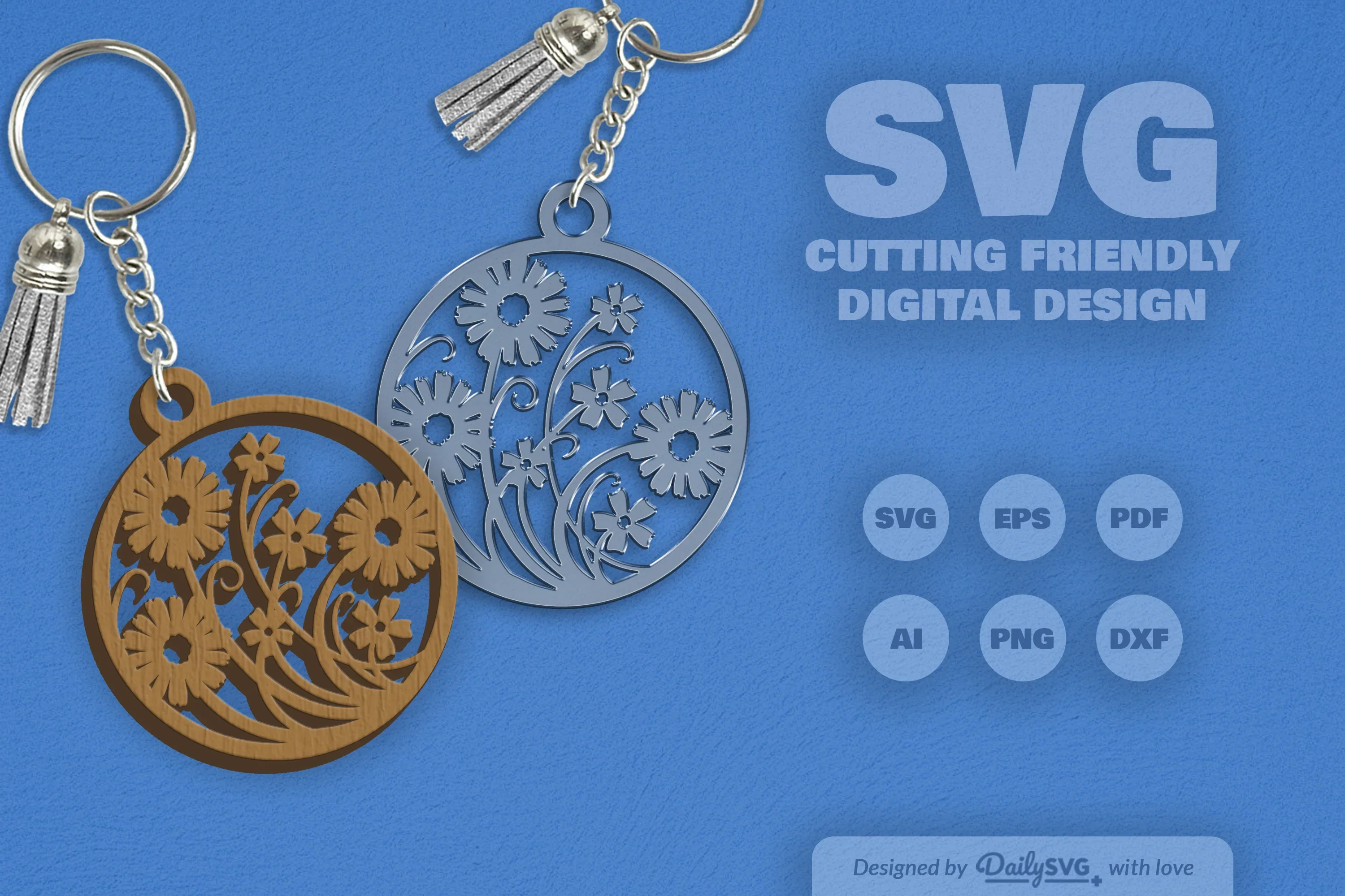 Wild Floral Round SVG Bundle - Image 2