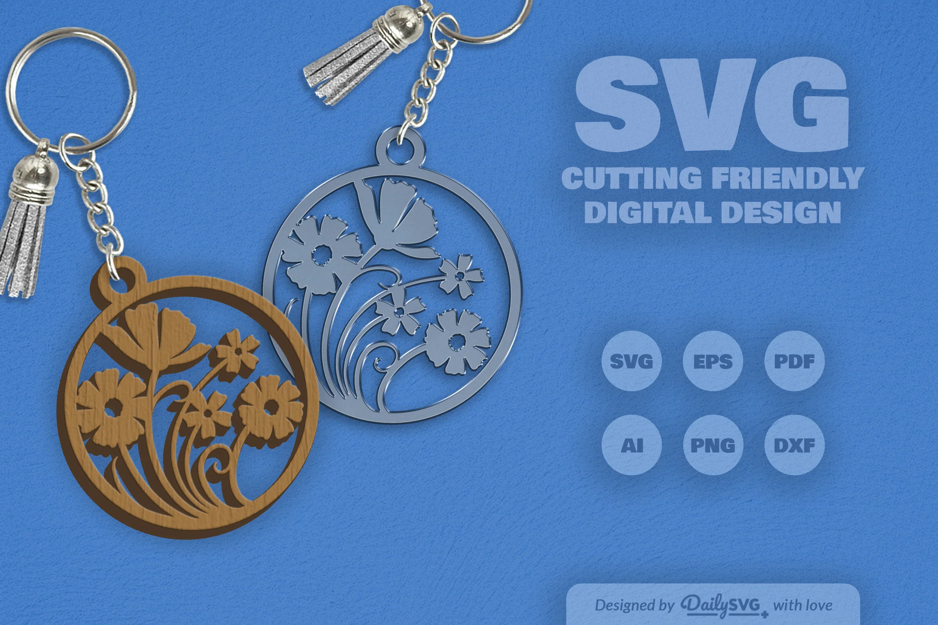 Wild Floral Round SVG Bundle - Image 2