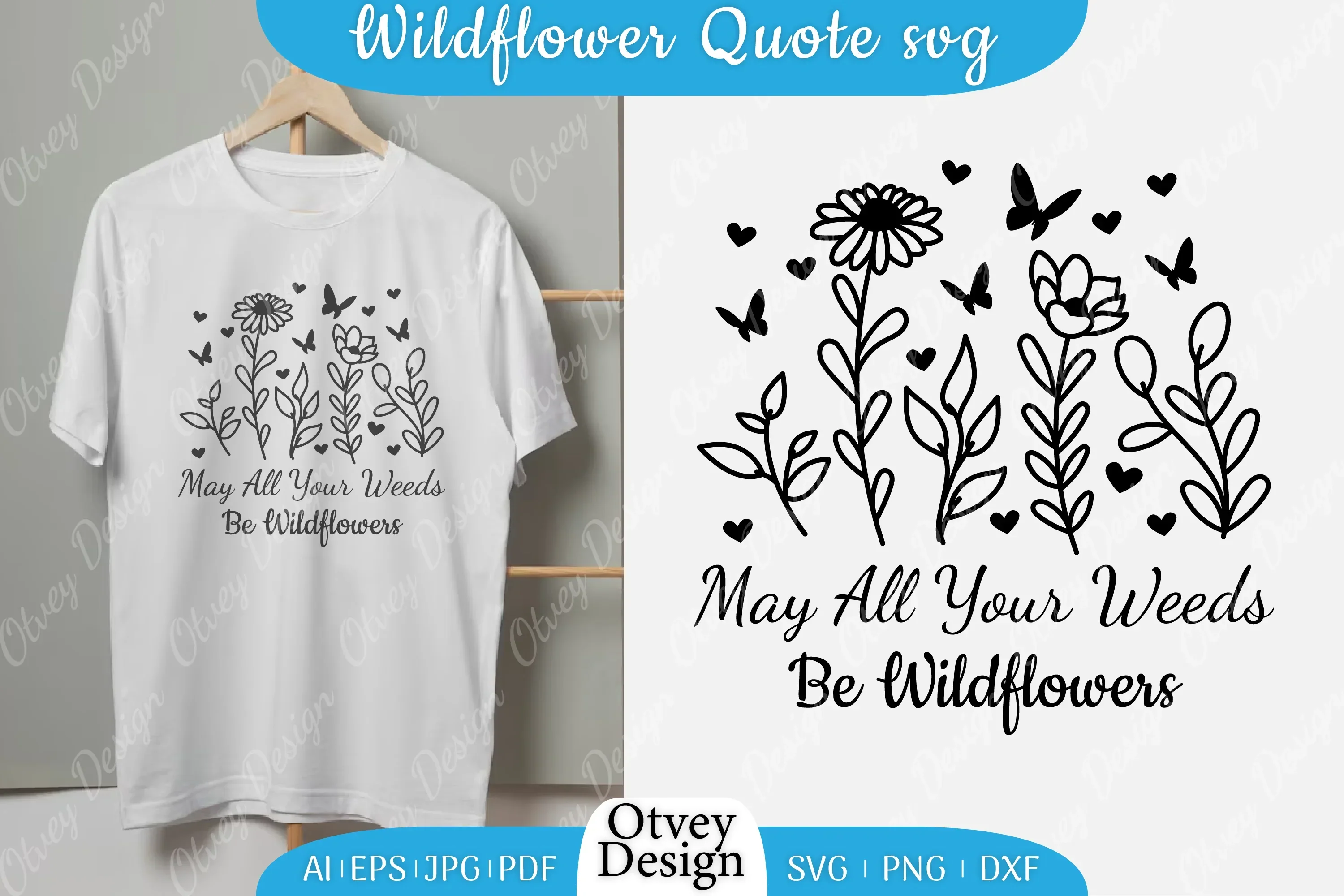 Wildflowers Quote Motivational Sayings SVG Bundle