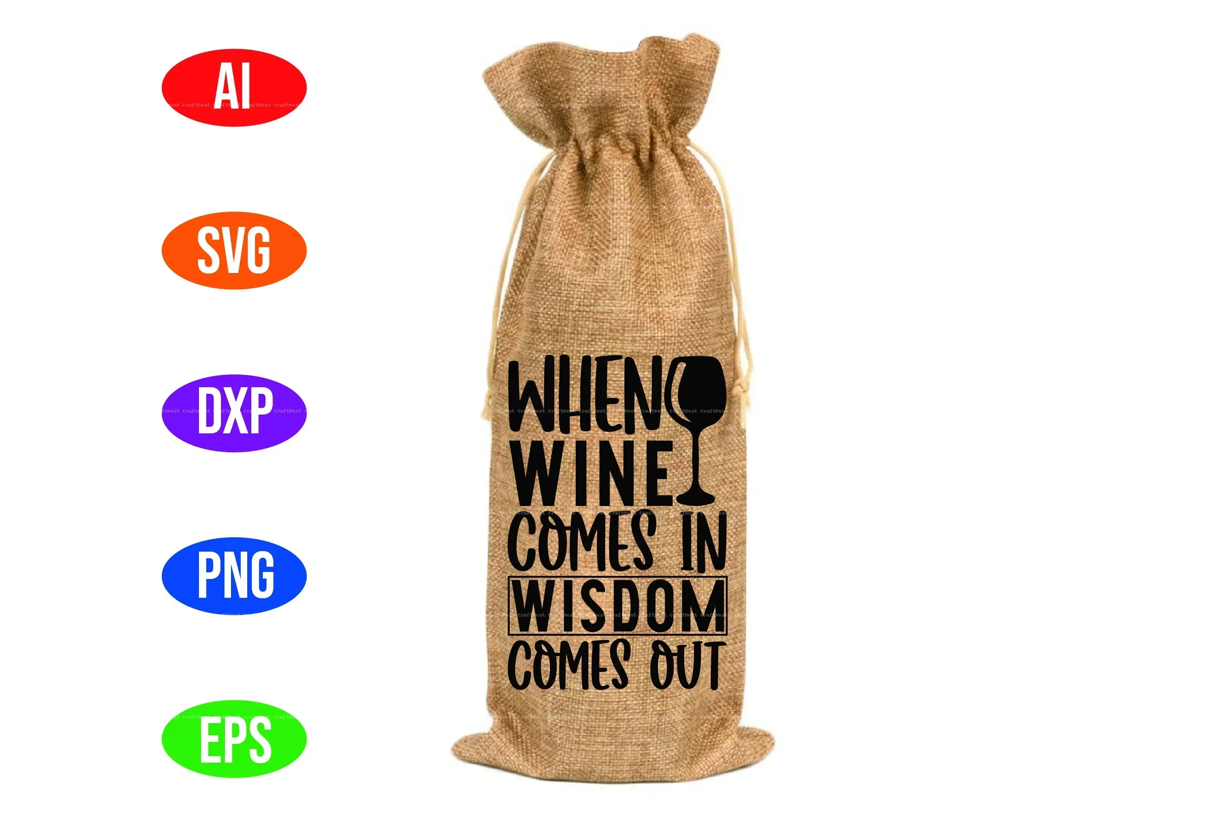 Wine Bag Design SVG Bundle - Image 14