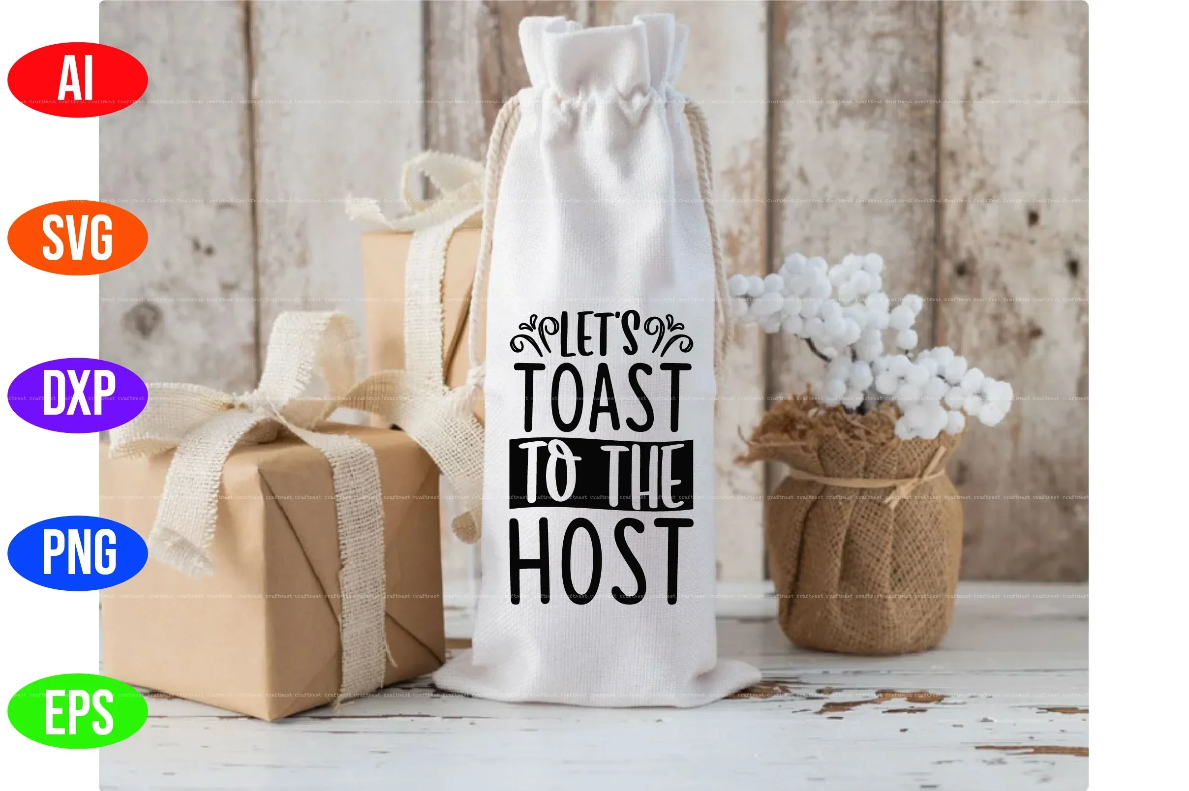 Wine Bag Design SVG Bundle - Image 6