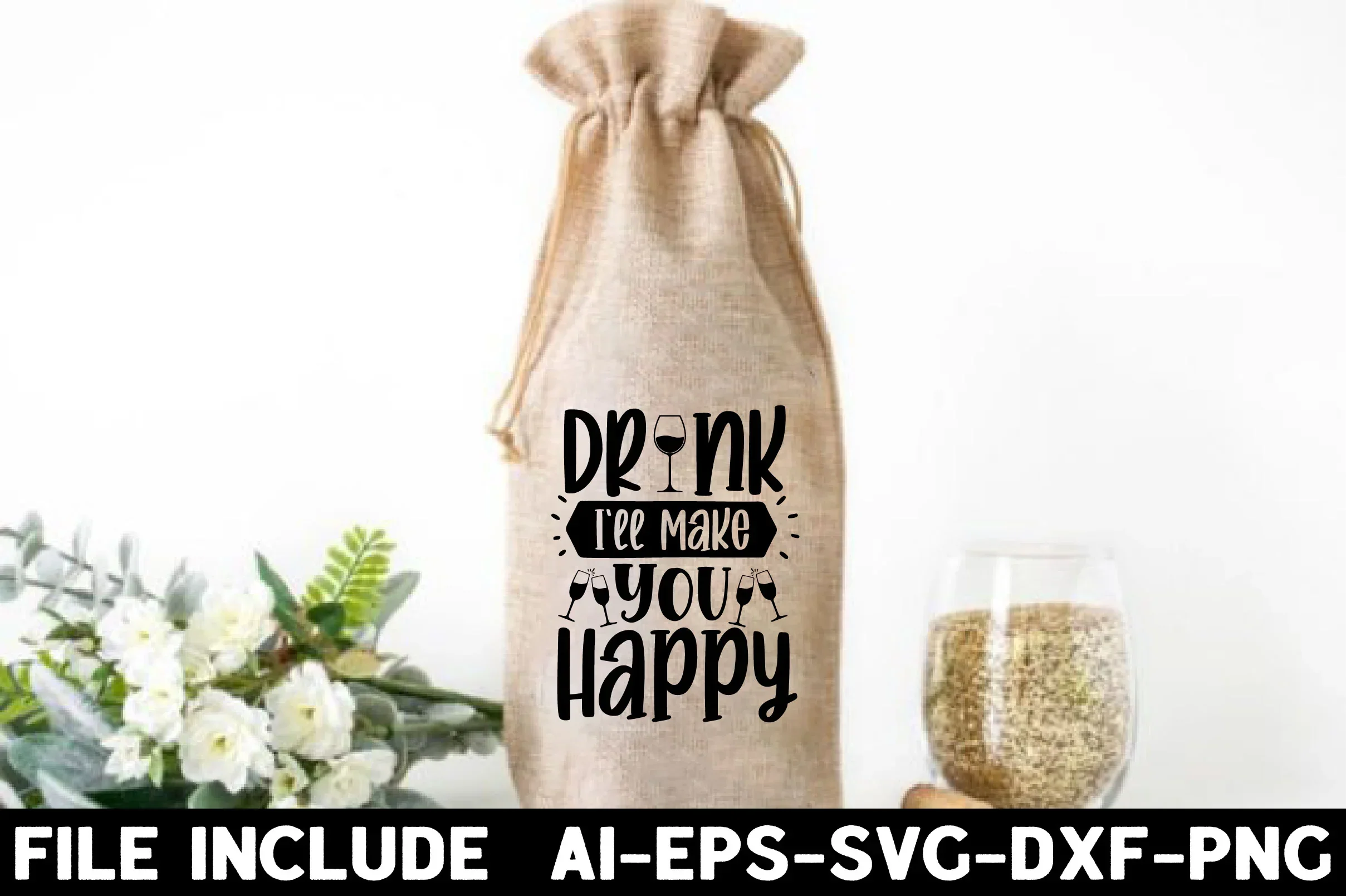 Wine Bag SVG Bundle - Image 15