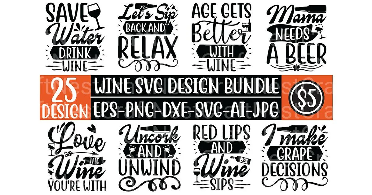 Wine SVG Bundle
