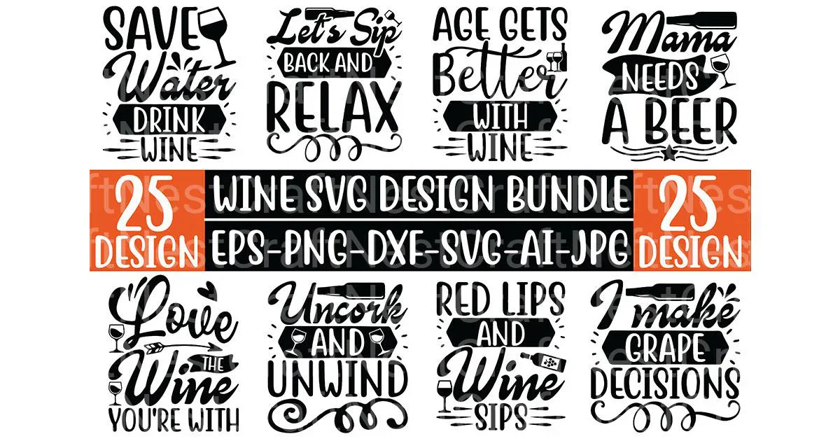 Wine SVG Bundle