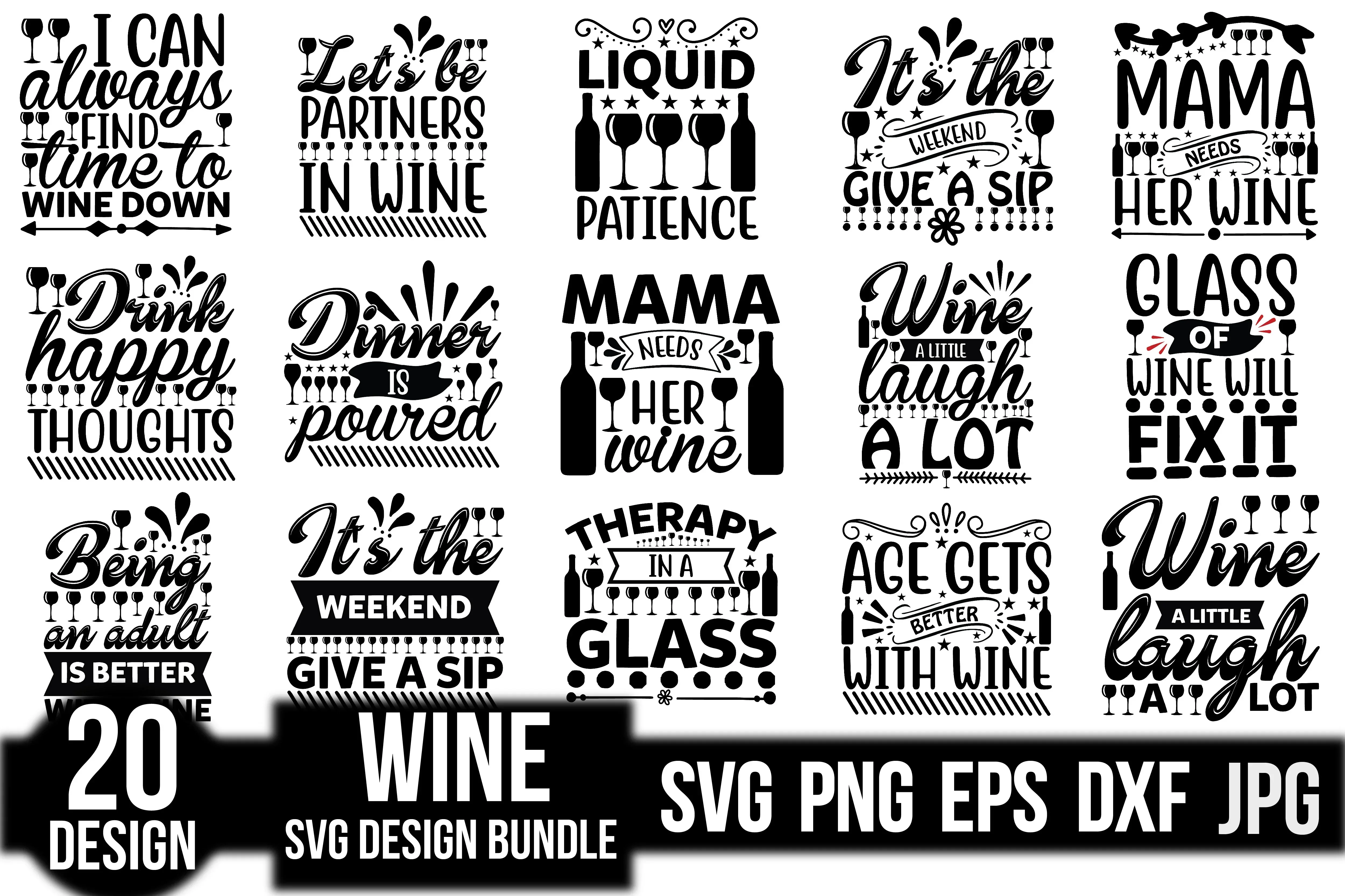 Wine SVG Bundle - Image 2