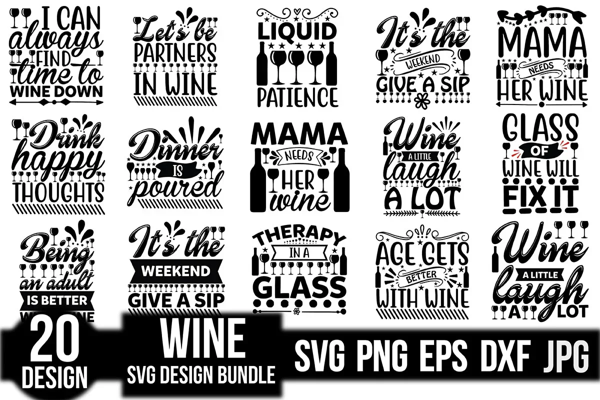 Wine SVG Bundle - Image 3