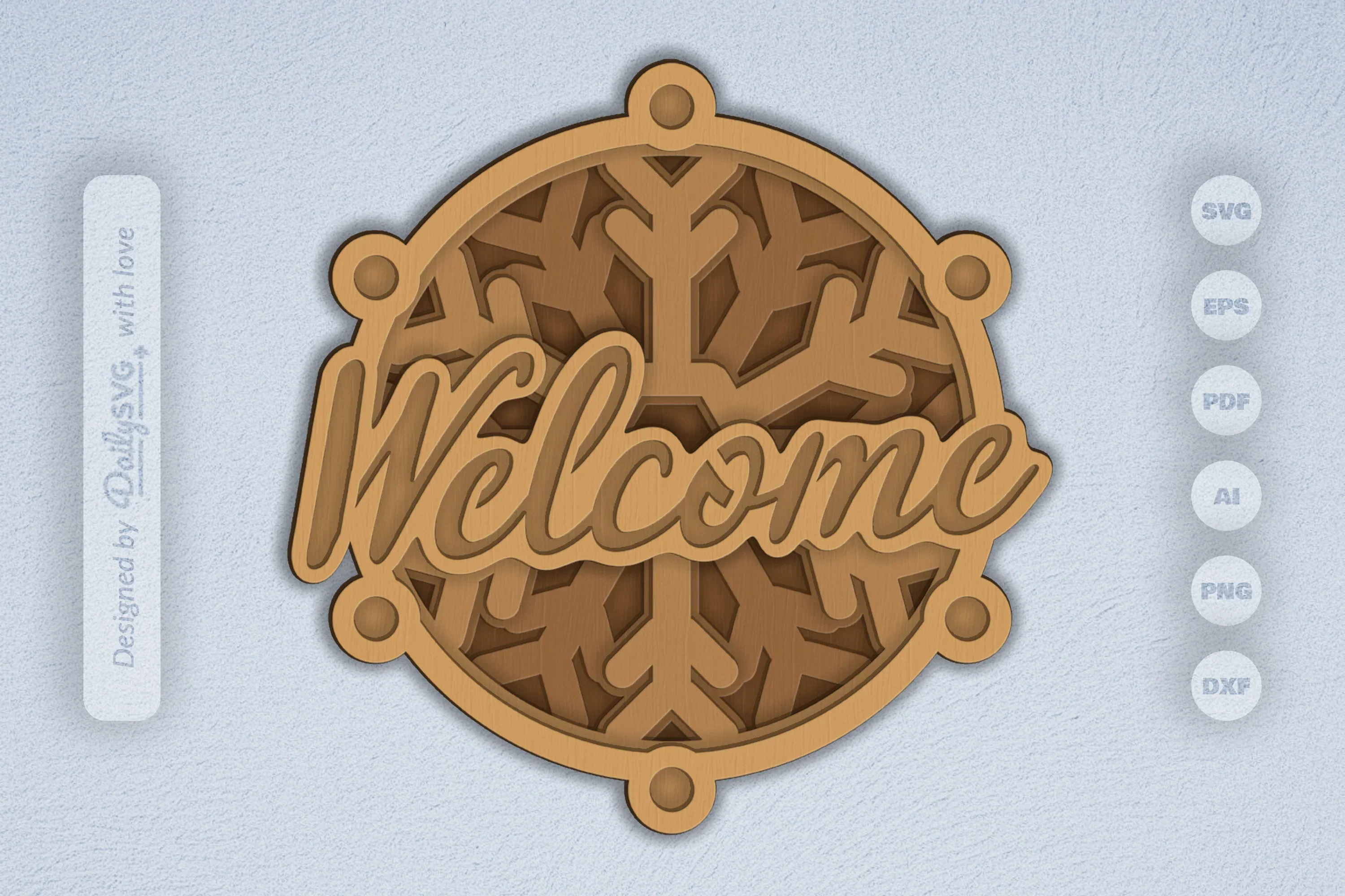 Winter Snowflake Laser Cut SVG Bundle