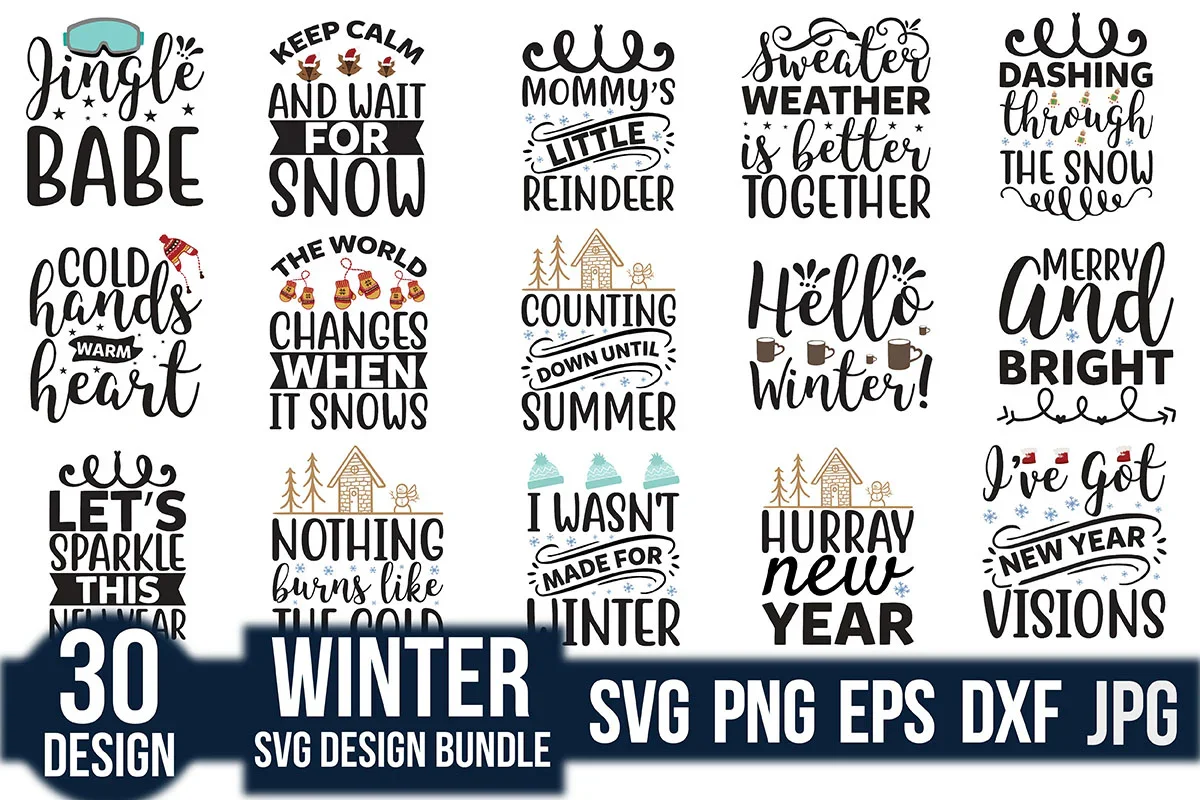 Winter SVG Bundle