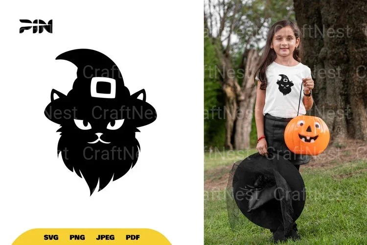 Witch Cat Halloween SVG Bundle