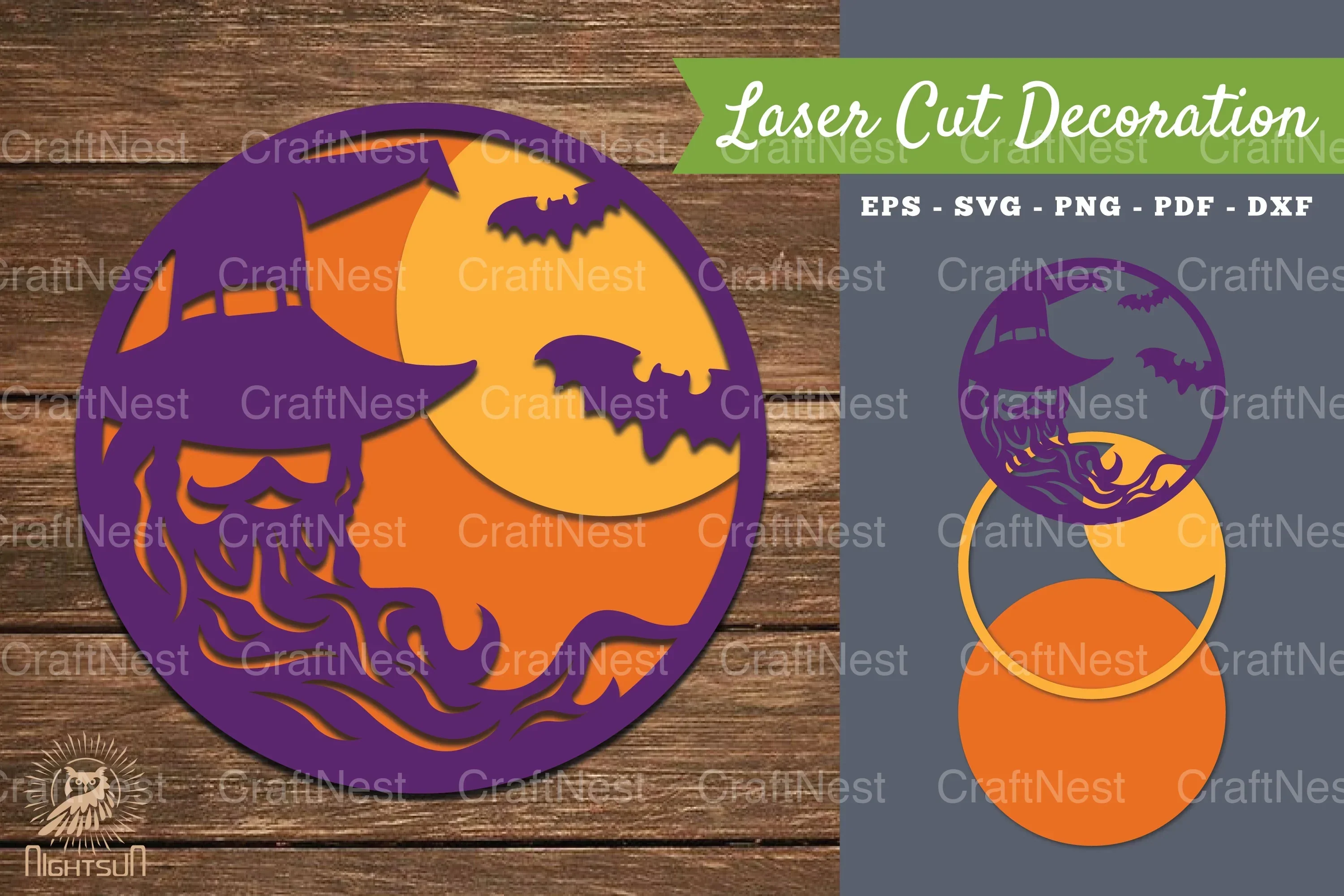Wizard Laser Cut Decoration SVG Bundle