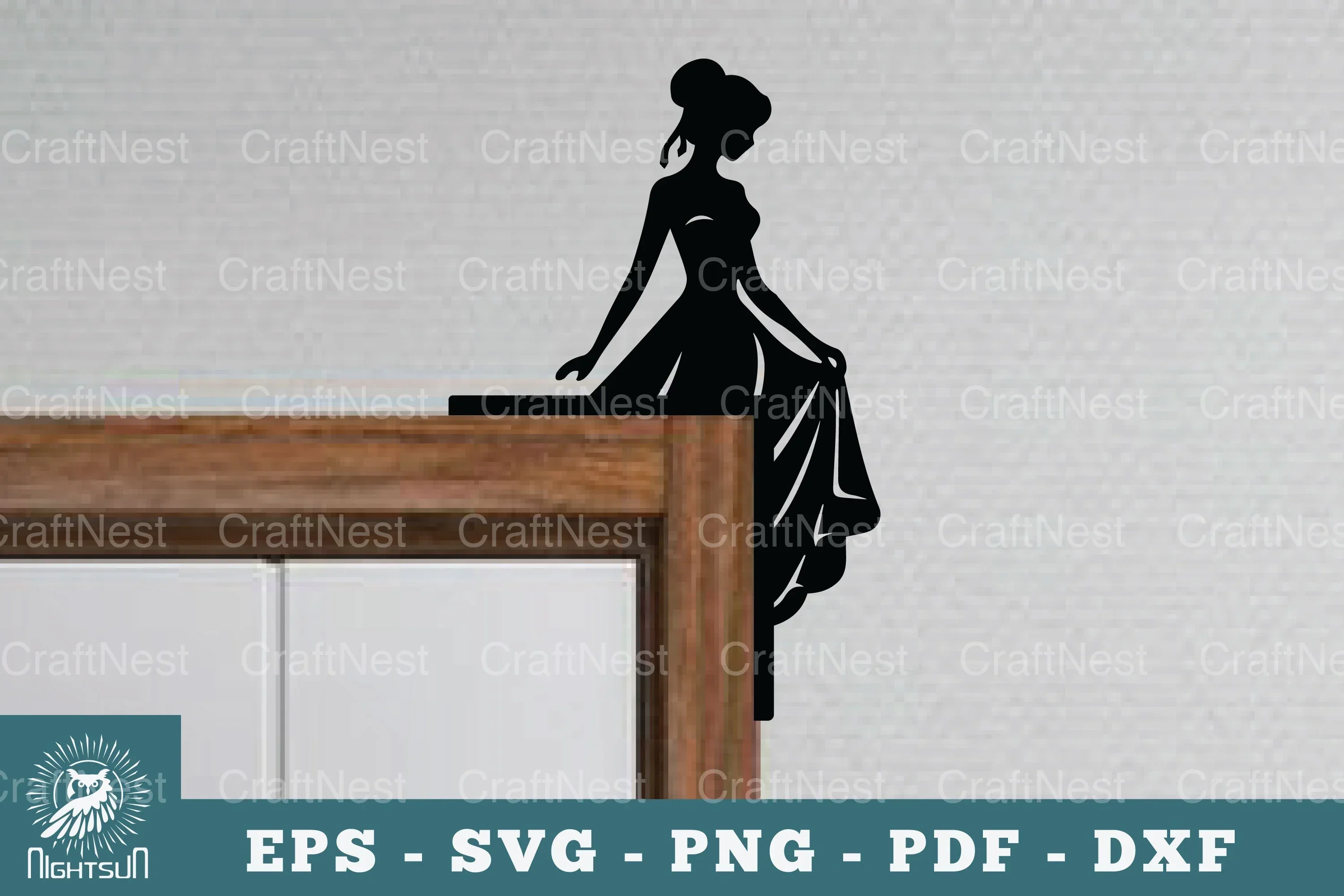 Women Door Corner Lasercut SVG Bundle