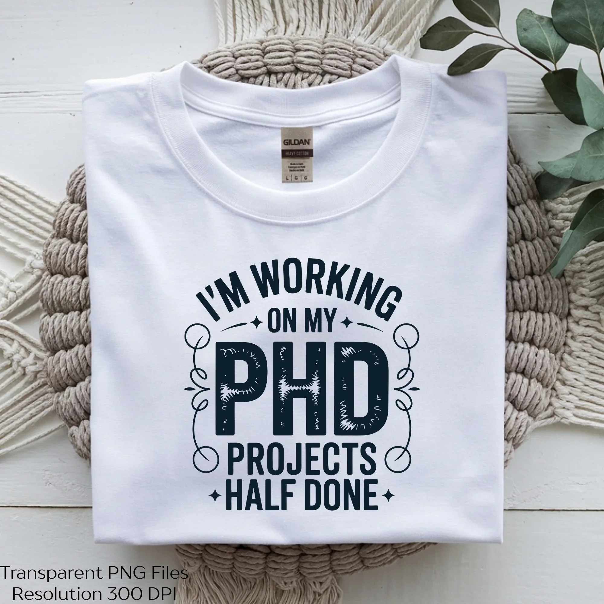 Working On My PhD Projects Half Done SVG Bundle