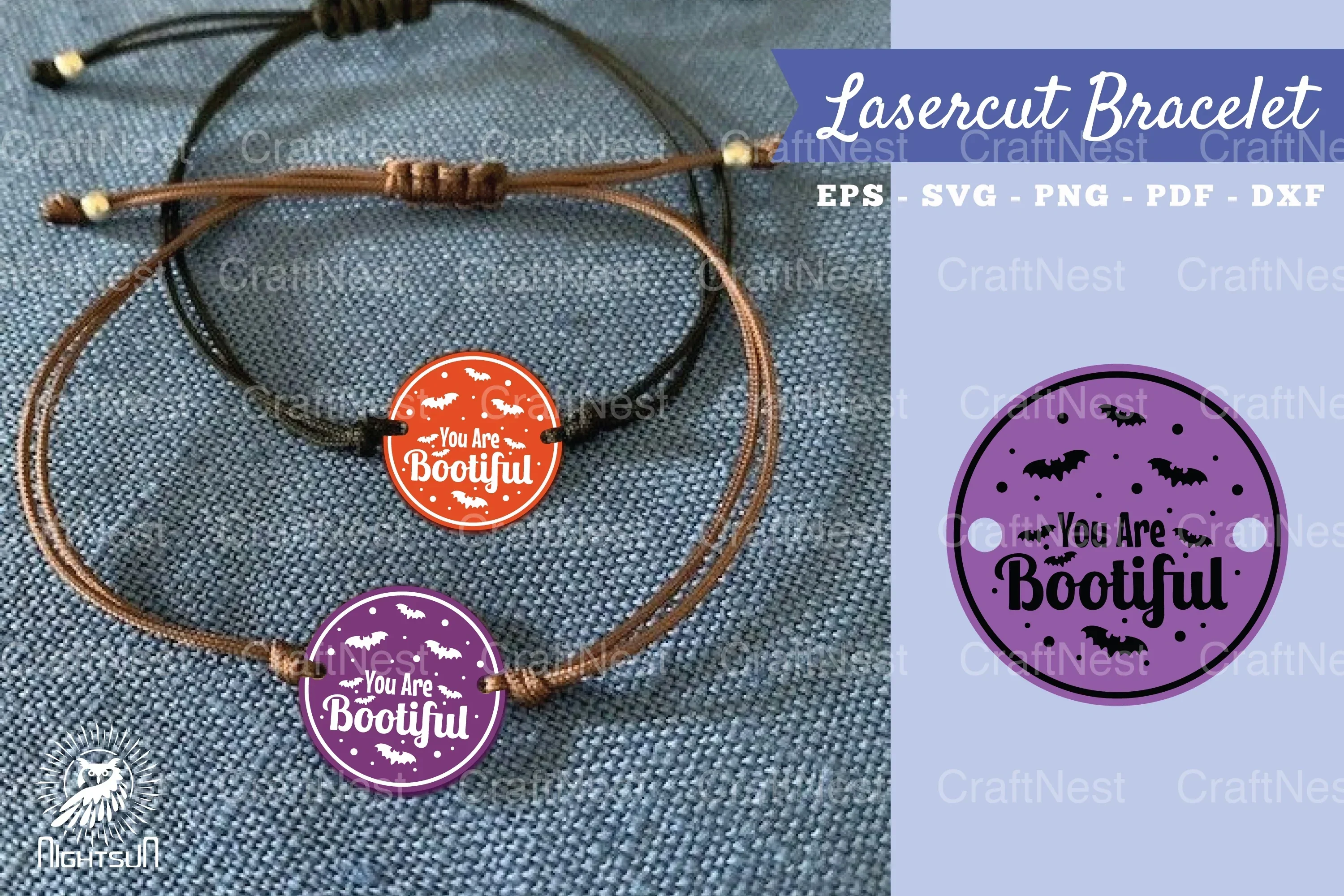 You Are Bootiful Laser Cut Bracelet Design Bundle