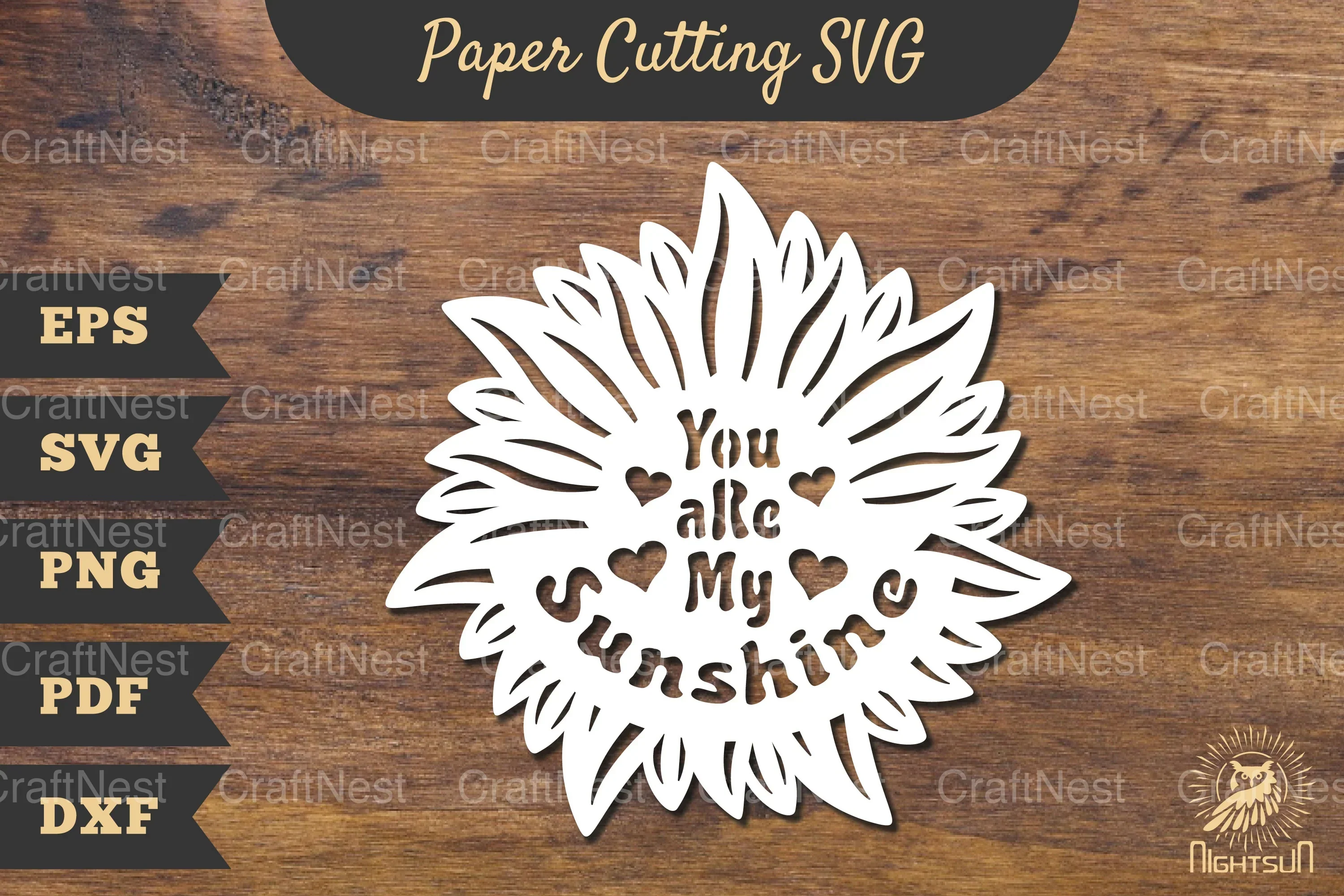 You Are My Sunshine Papercut SVG Bundle