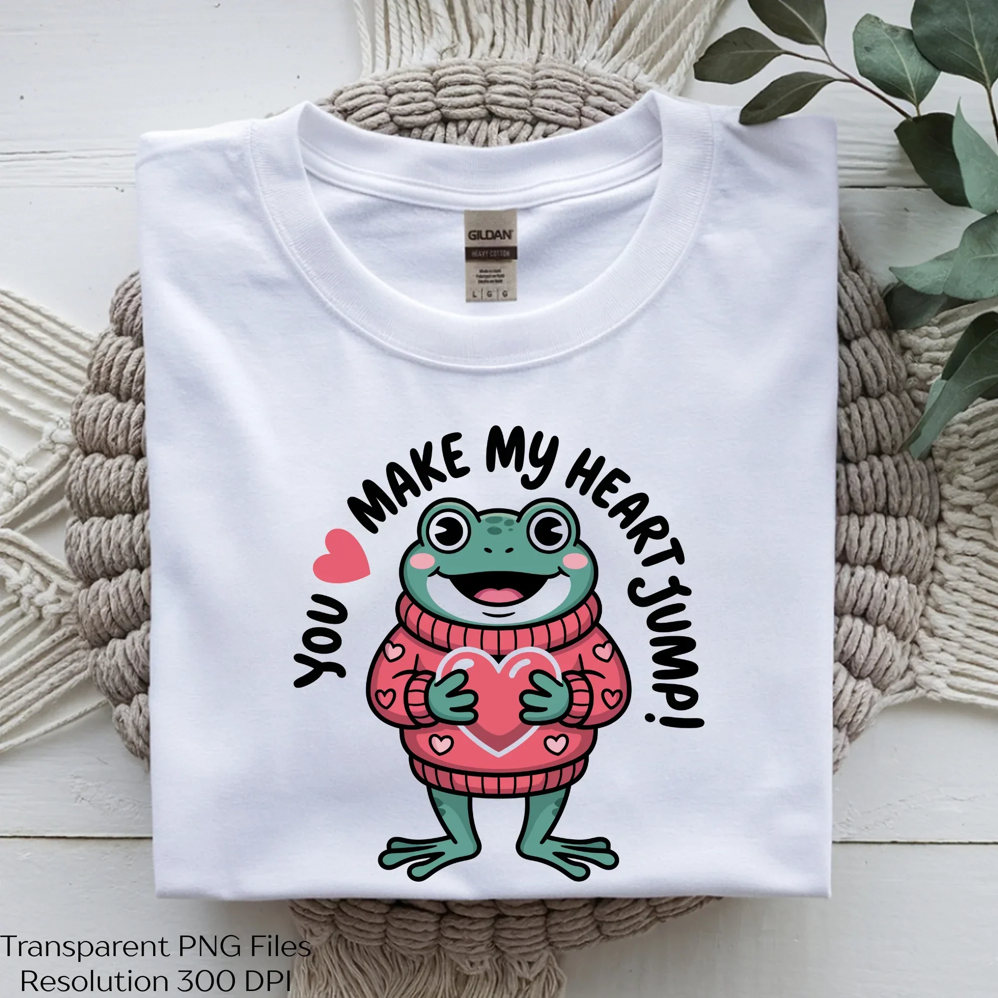 You Make My Heart Jump Frog Valentine SVG Bundle