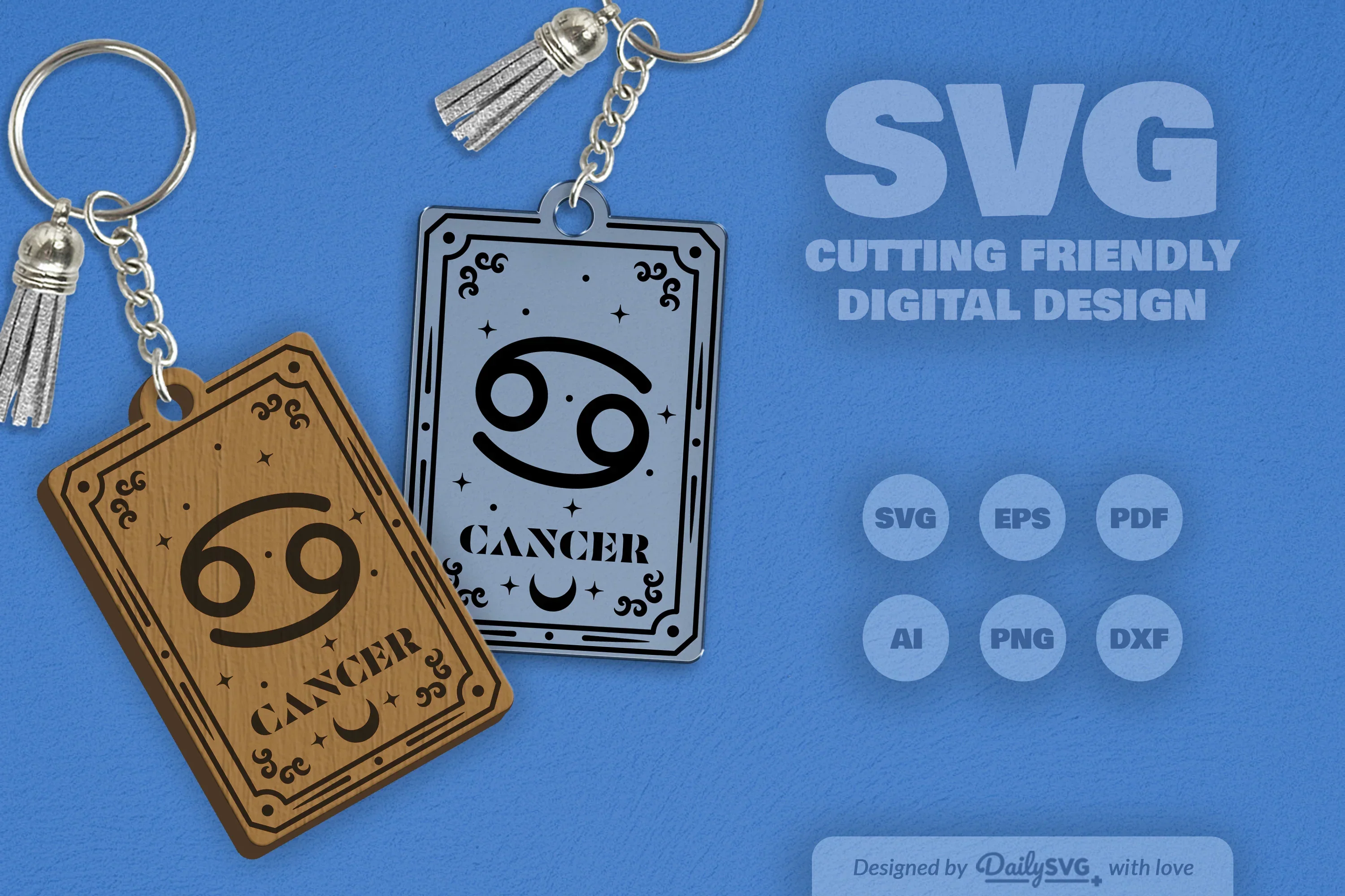 Zodiac Cancer SVG Card SVG Bundle - Image 2